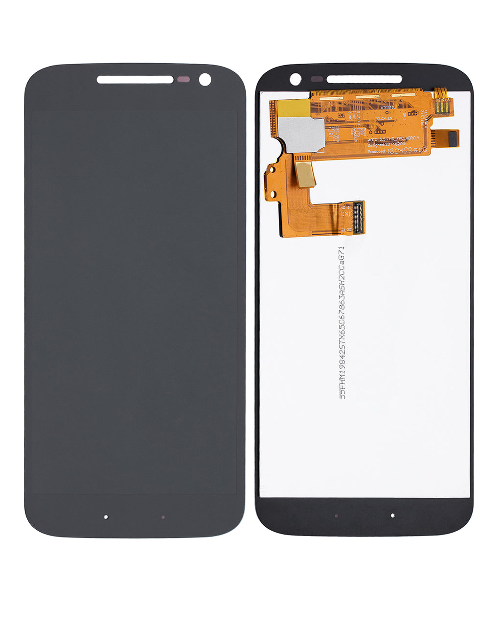 Frameless LCD Display for Motorola Moto G4 (XT1620/XT1621/XT1622/XT1625/XT1626/2016) (Refurbished) (Black)