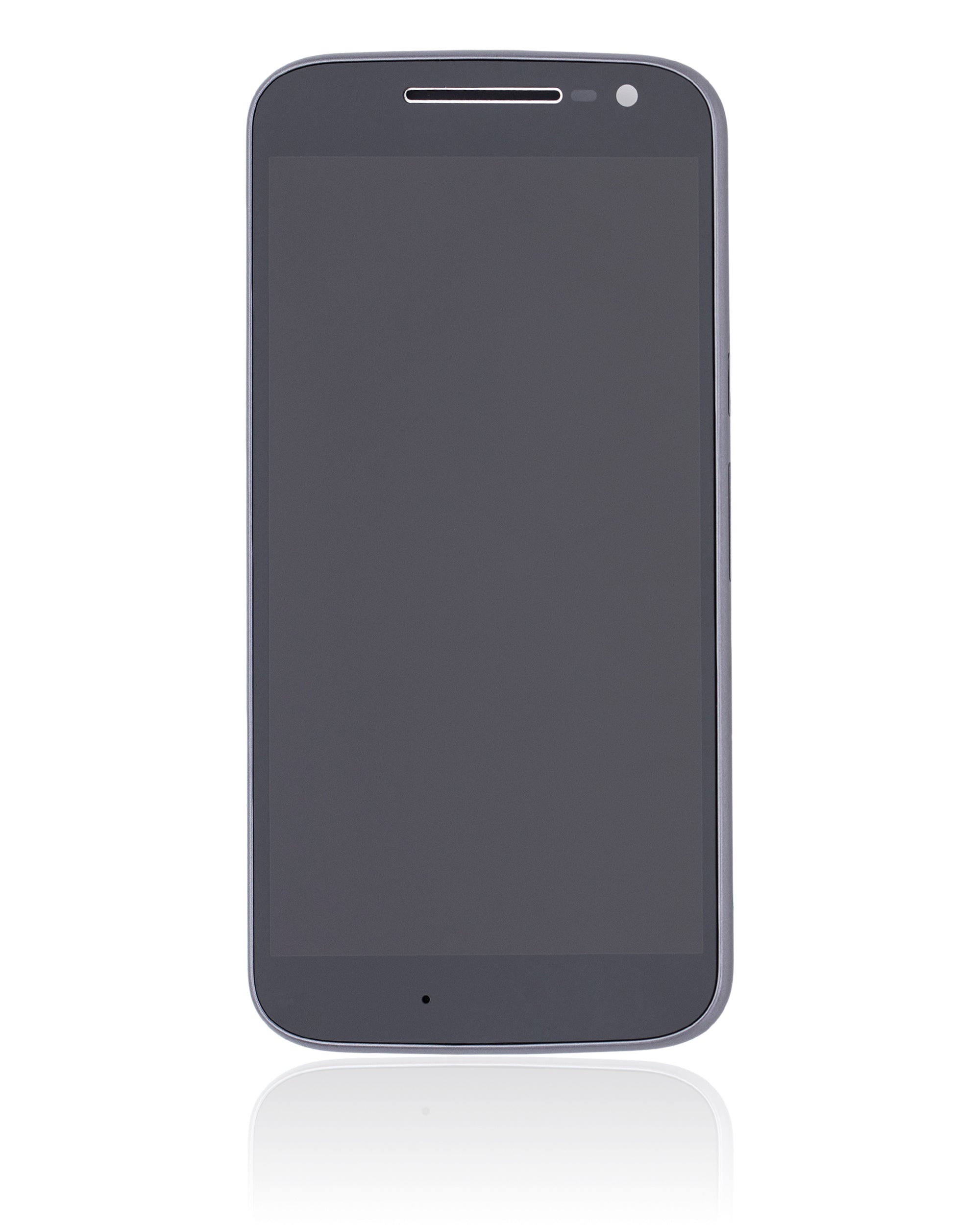 LCD mit Rahmen f. Motorola Moto G4 (2016) wiederaufbereitet schwarz
