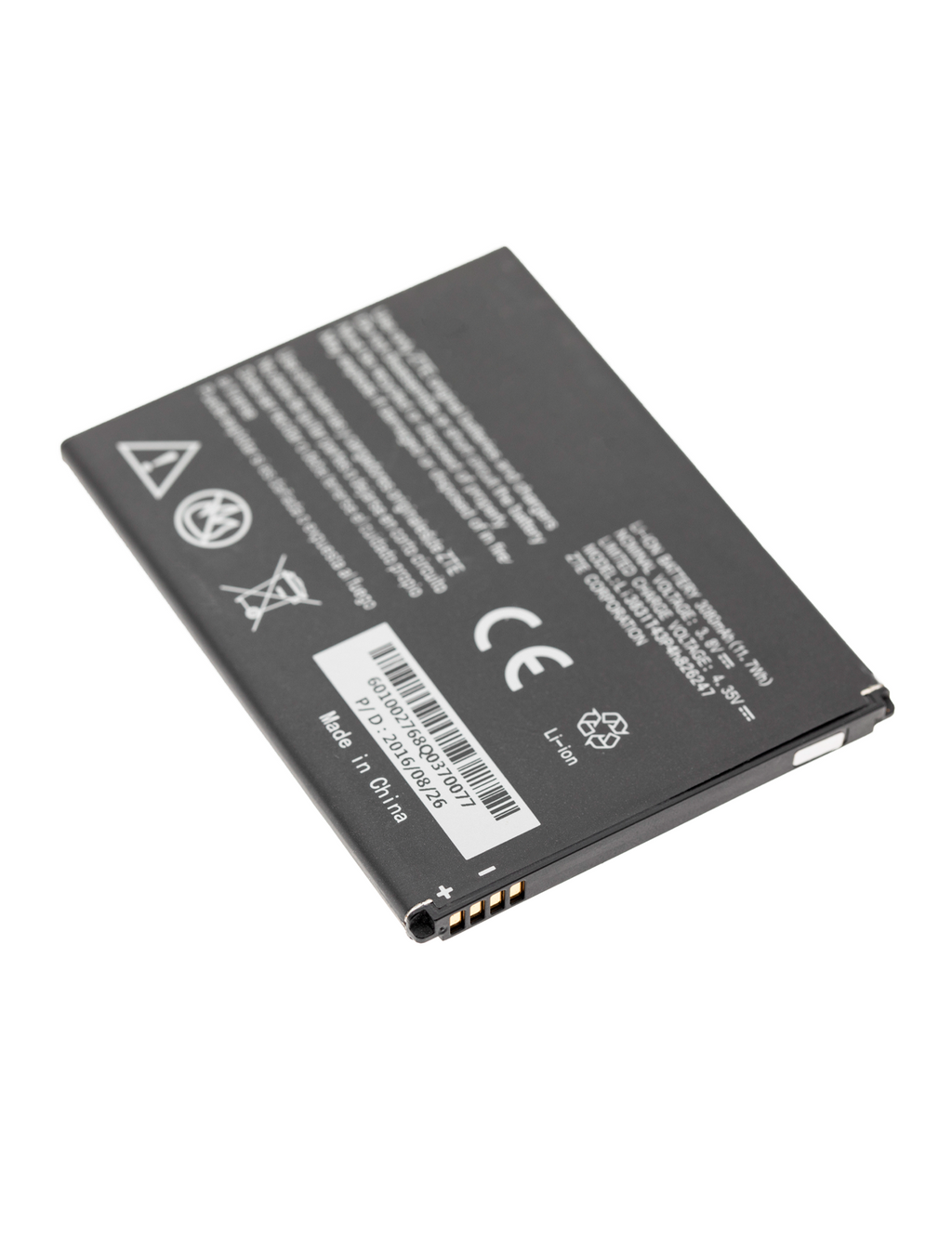 Replacement battery for ZTE Grand X3 (Z959) / Warp 7 (N9519) / Zmax Champ (Z917VL) (Li3831T43P4H826247)