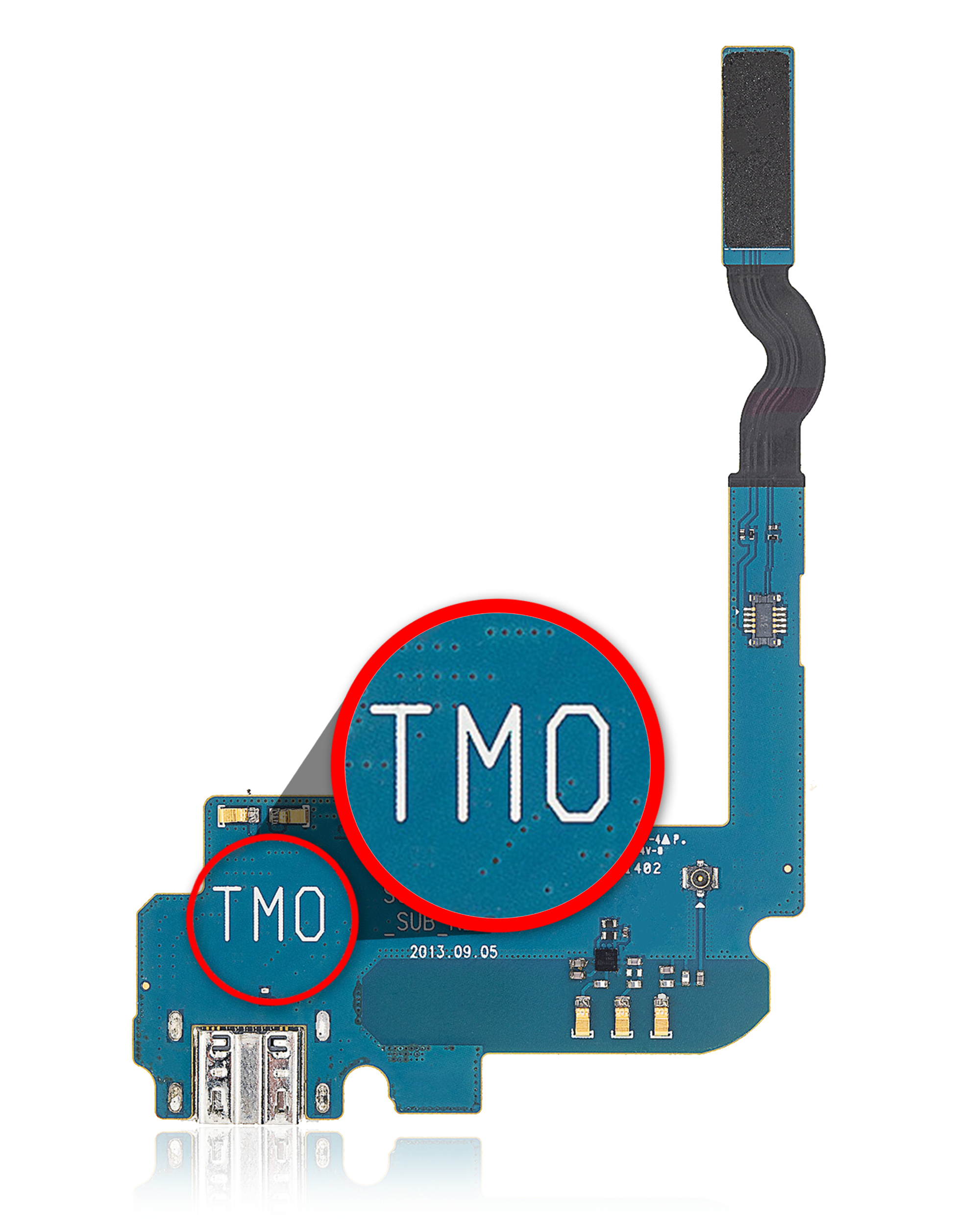 Charging Port Flex Cable for Samsung Galaxy Mega 6.3 (M819N) (MetroPCS) (Premium)