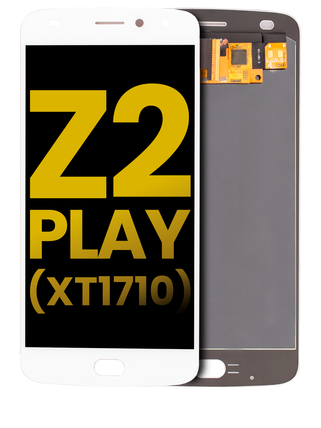 OLED-Komplettbaugruppe ohne Rahmen für Motorola Moto Z2 Play (Refurbished) Weiß