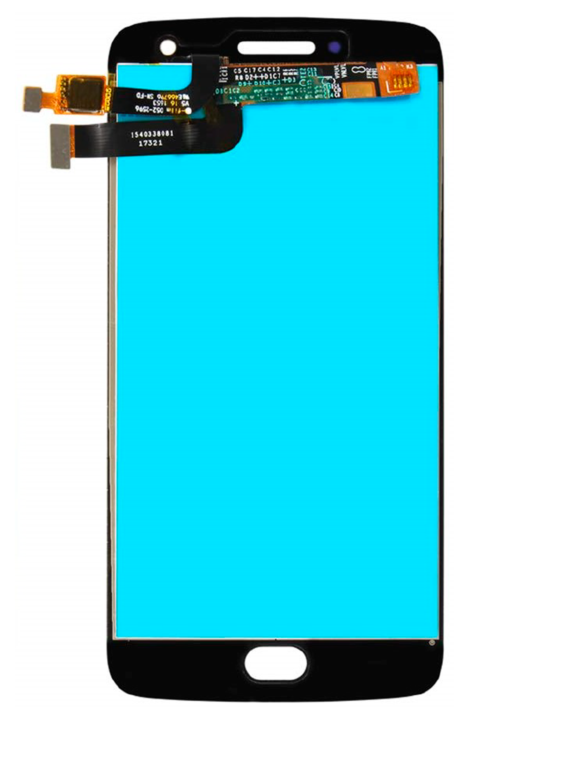 LCD-Display ohne Rahmen für Motorola Moto G5 Plus (XT1680 / XT1685 / 2017) (Refurbished) (Schwarz)