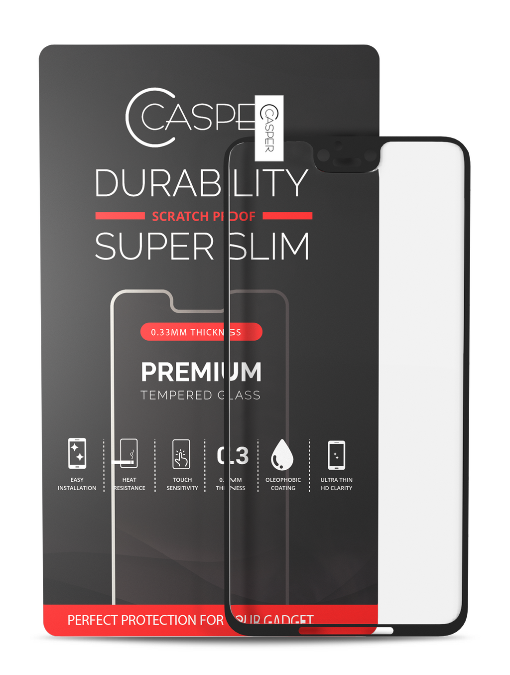 Casper Temperglas für Google Pixel 3 XL (Retail Pack) (Clear)