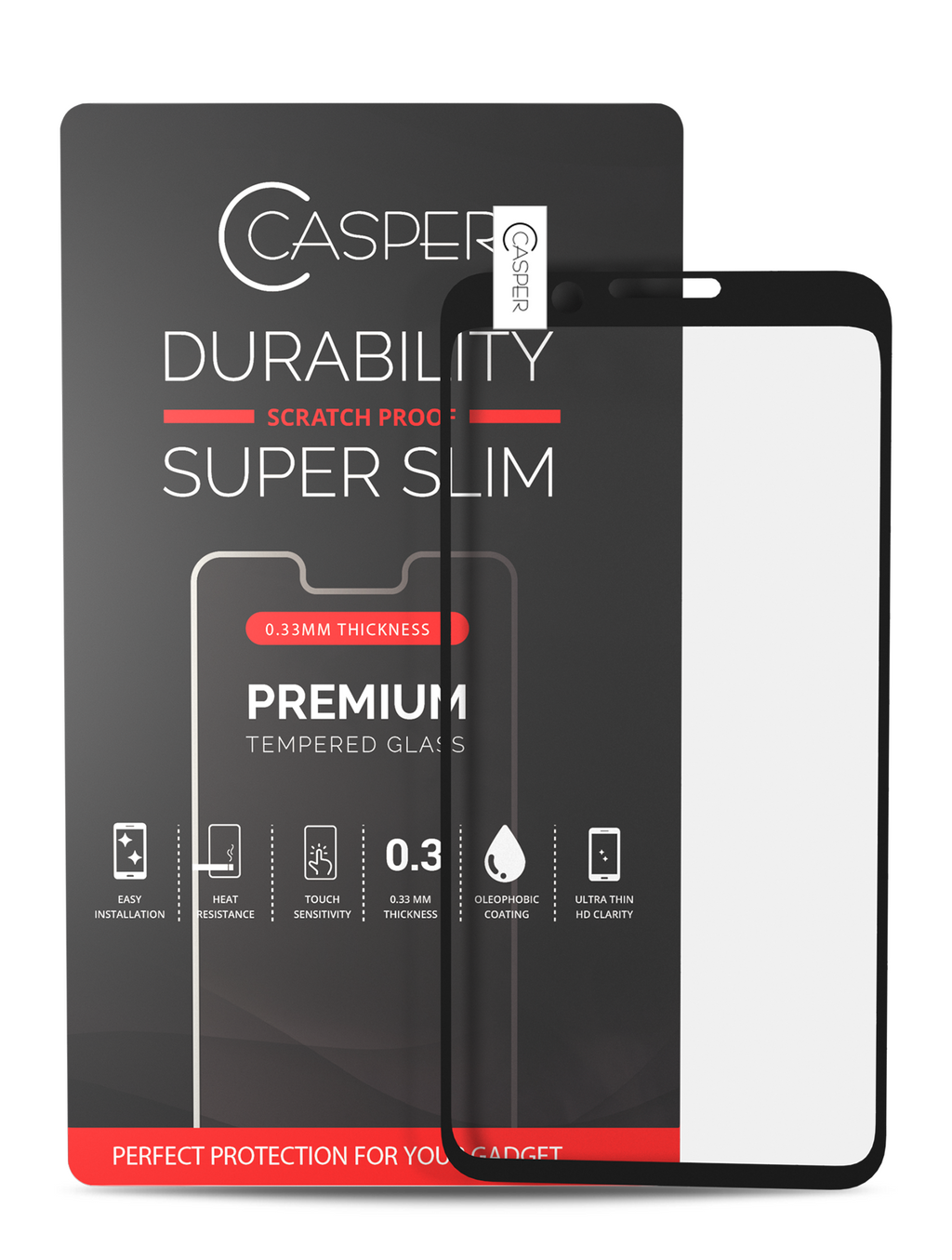 Casper Tempered Glass für Google Pixel 3A (Retail Pack) (Clear)