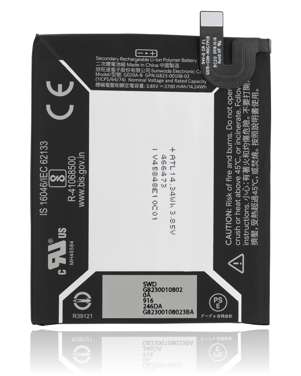 Replacement Battery for Google Pixel 3a XL (G020A-B)