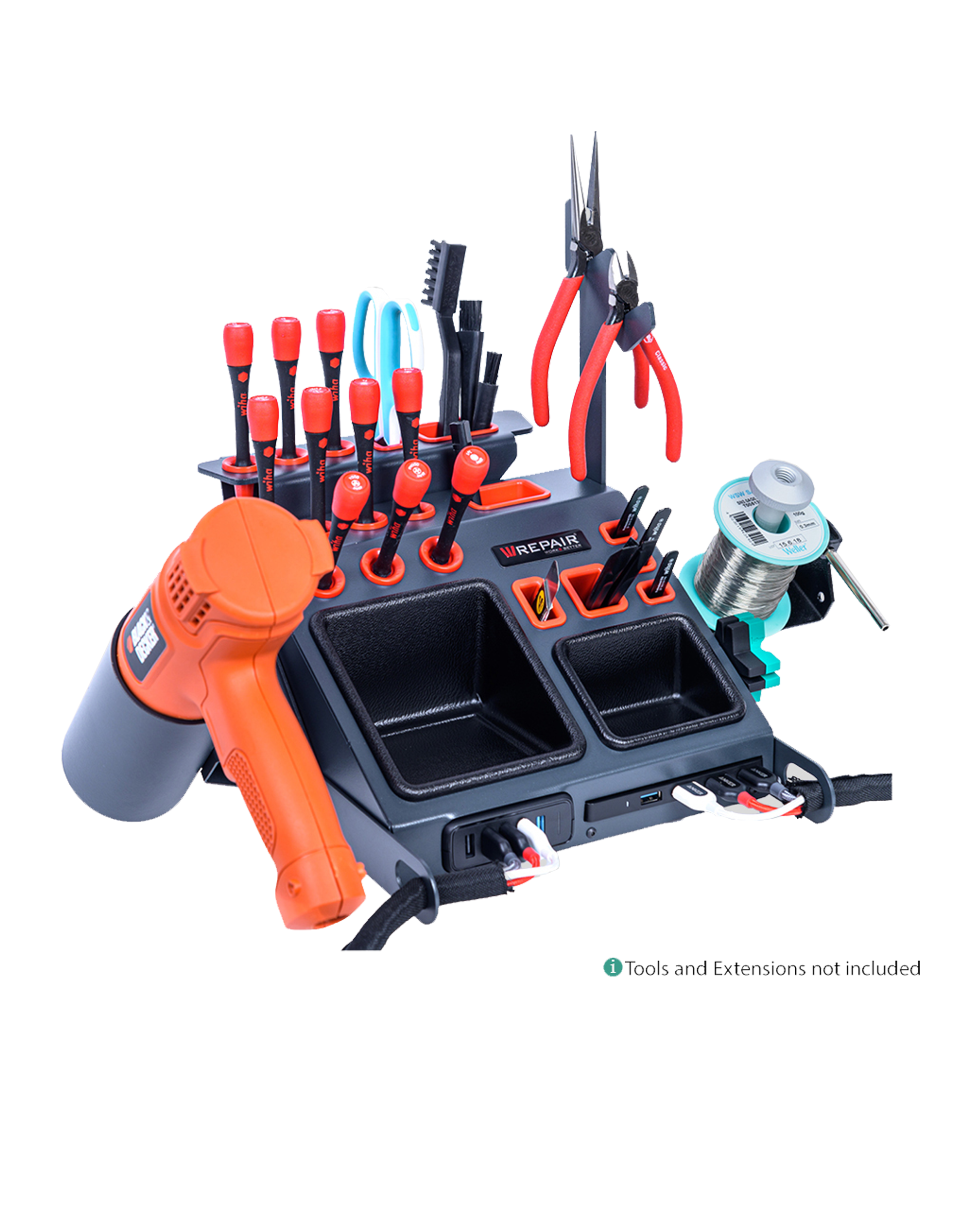 Wrepair Station Model 25 Plus mit USB Powerport HUB und NUC Ready