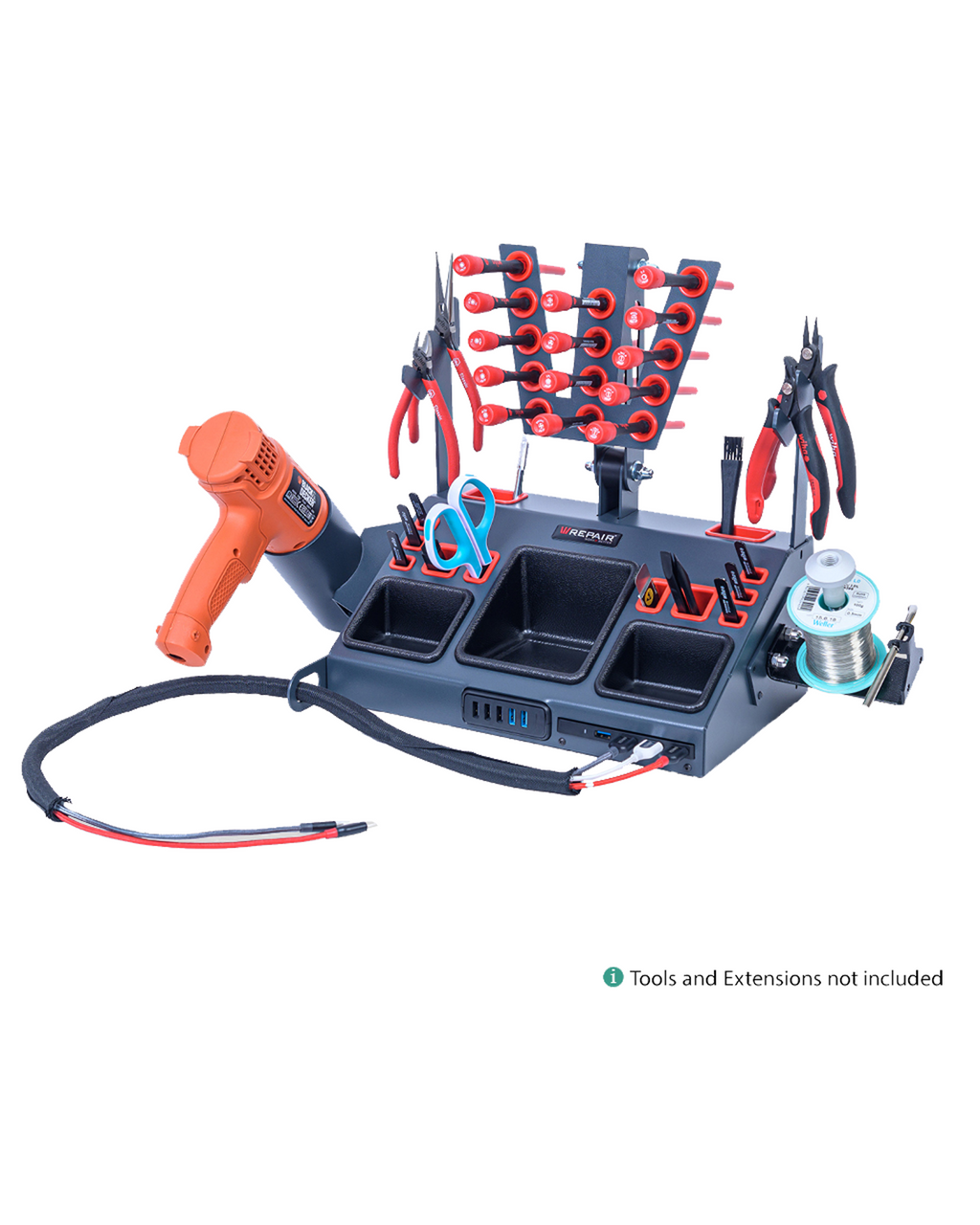 Wrepair Station Model 35 Plus mit USB Powerport HUB und NUC Ready