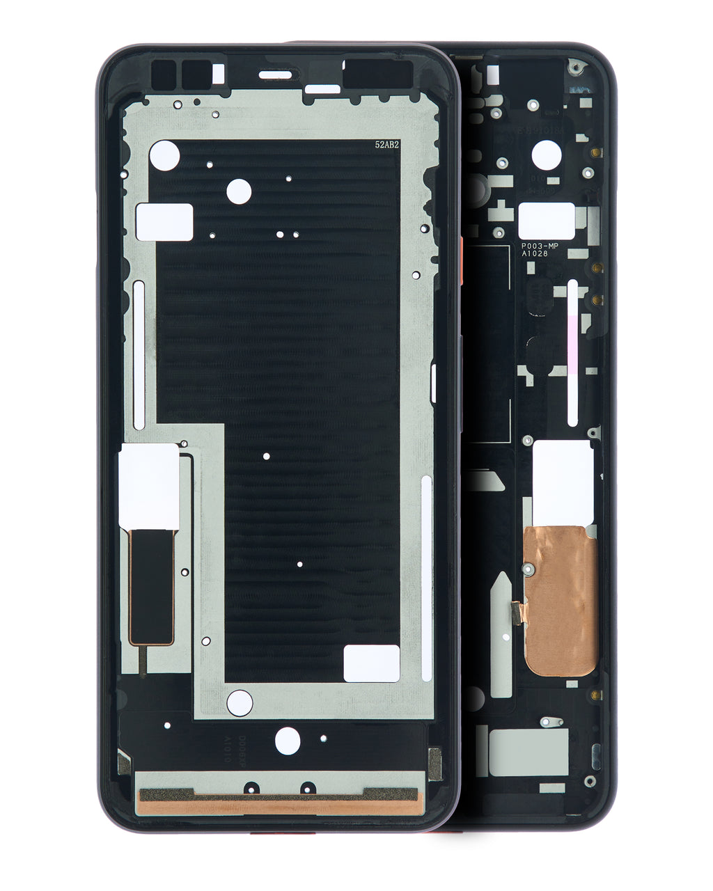 Midframe/Rahmen für Google Pixel 4XL (Oh So Orange Power Button)