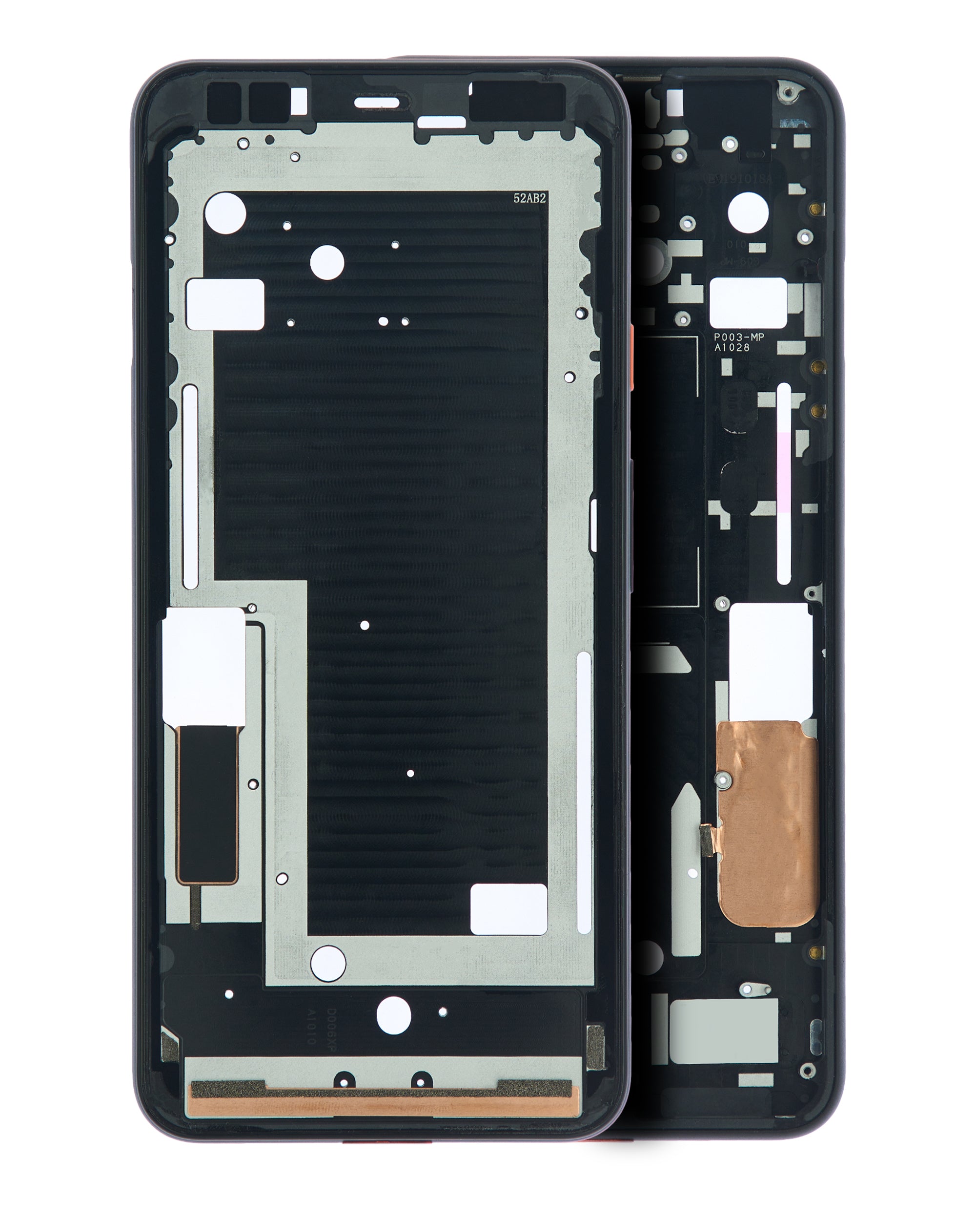 Midframe/Rahmen für Google Pixel 4XL (Oh So Orange Power Button)