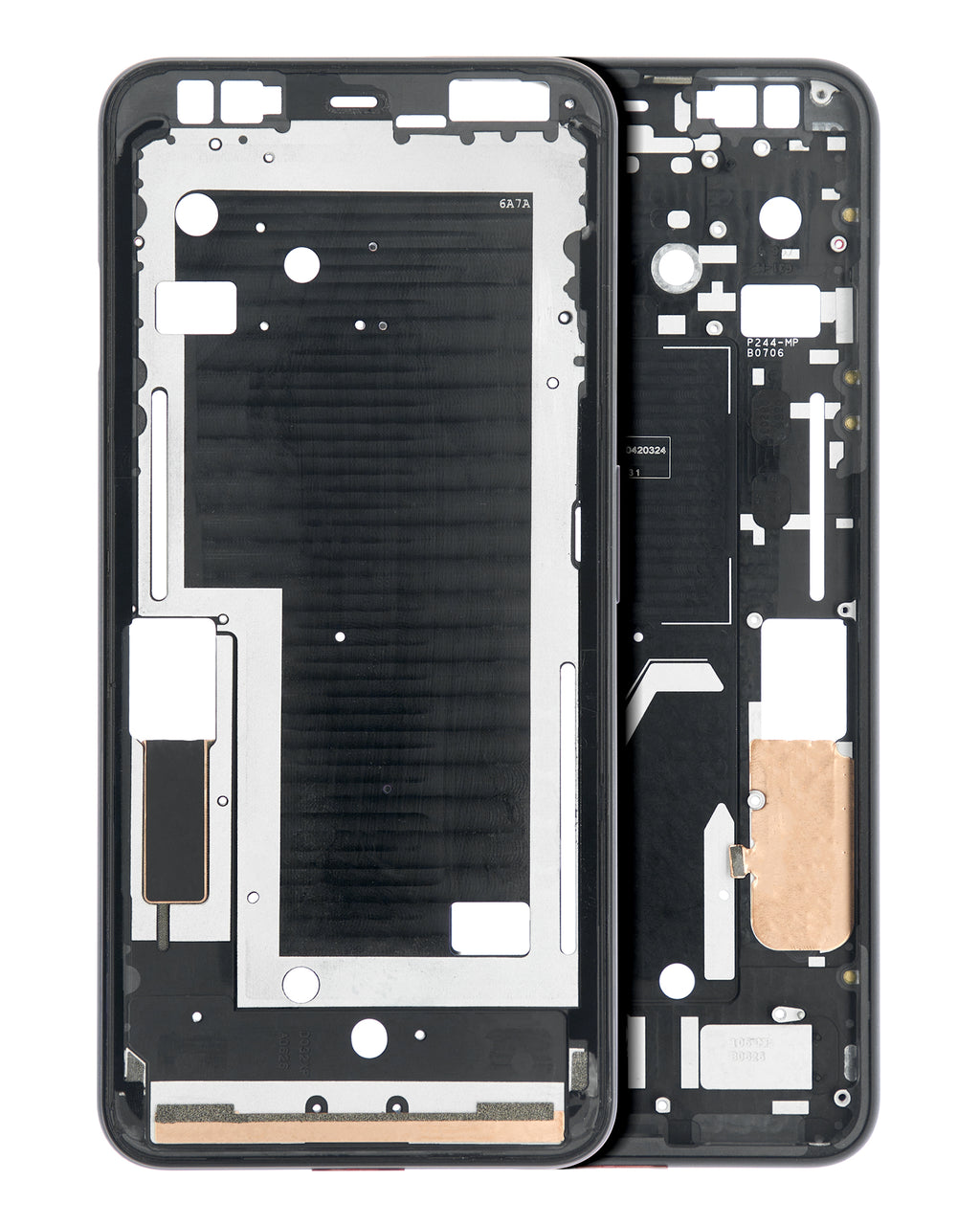 Midframe/Rahmen für Google Pixel 4 XL (Clearly White Power Button)