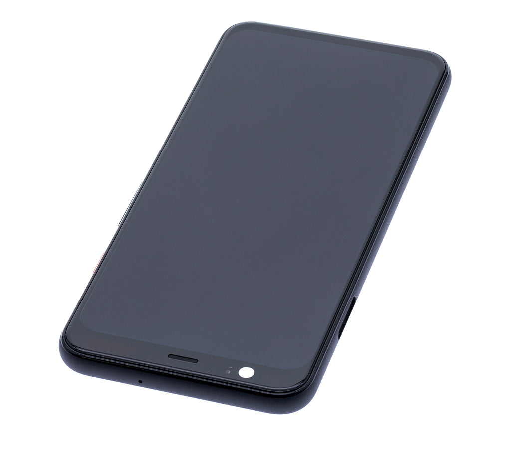 OLED Display with Frame for Google Pixel 4 (Refurbished) (Pink Power Button)