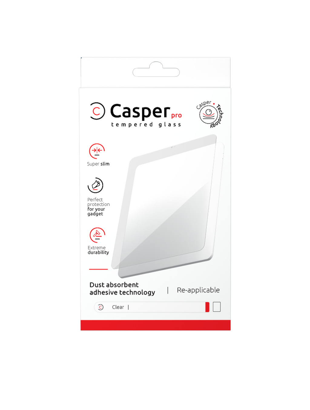 Casper Pro Temperglas für iPad Mini 4 / Mini 5 (Einzelpackung) (Klar)