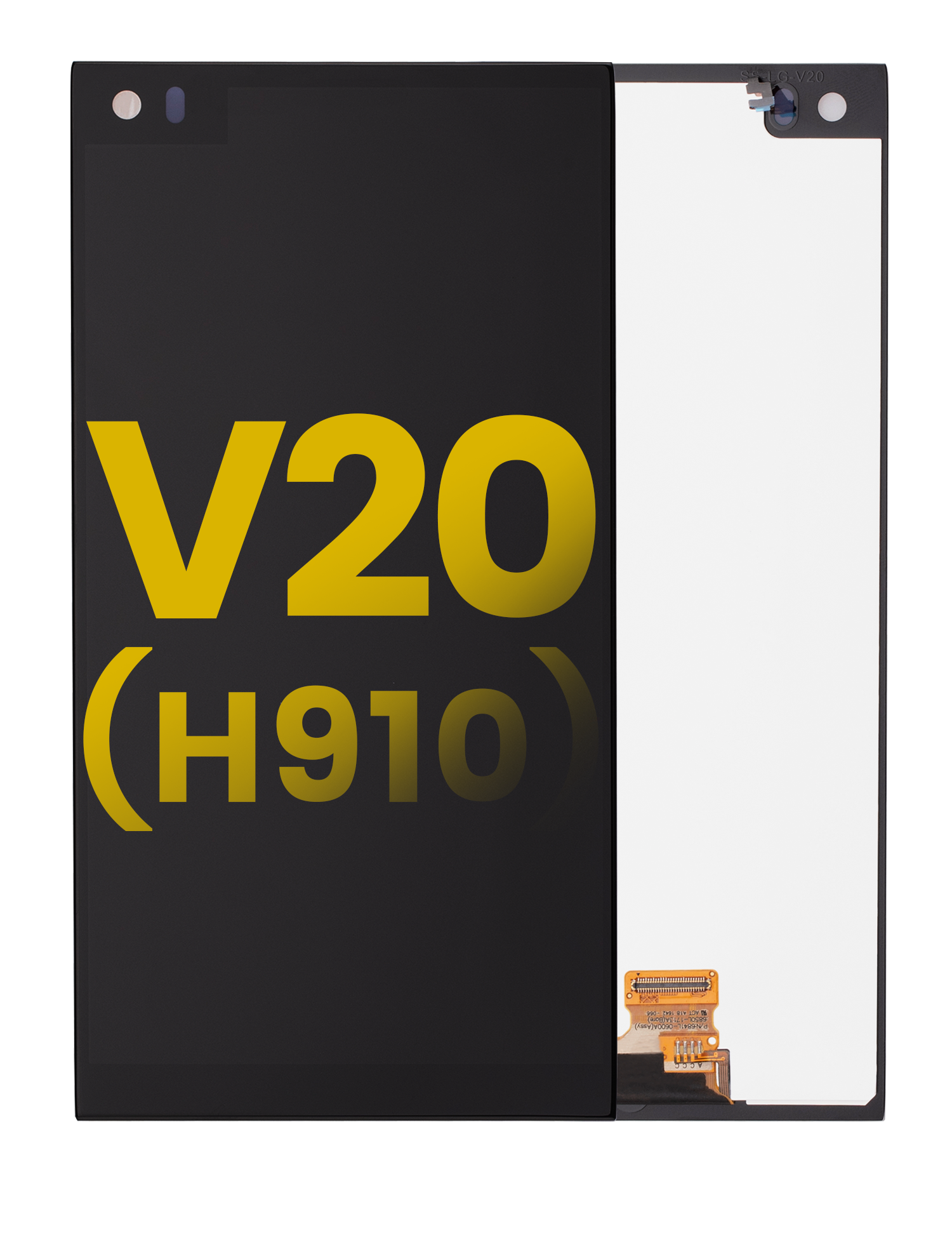 LCD-Display ohne Rahmen für LG V20 (H910) – Refurbished – Schwarz