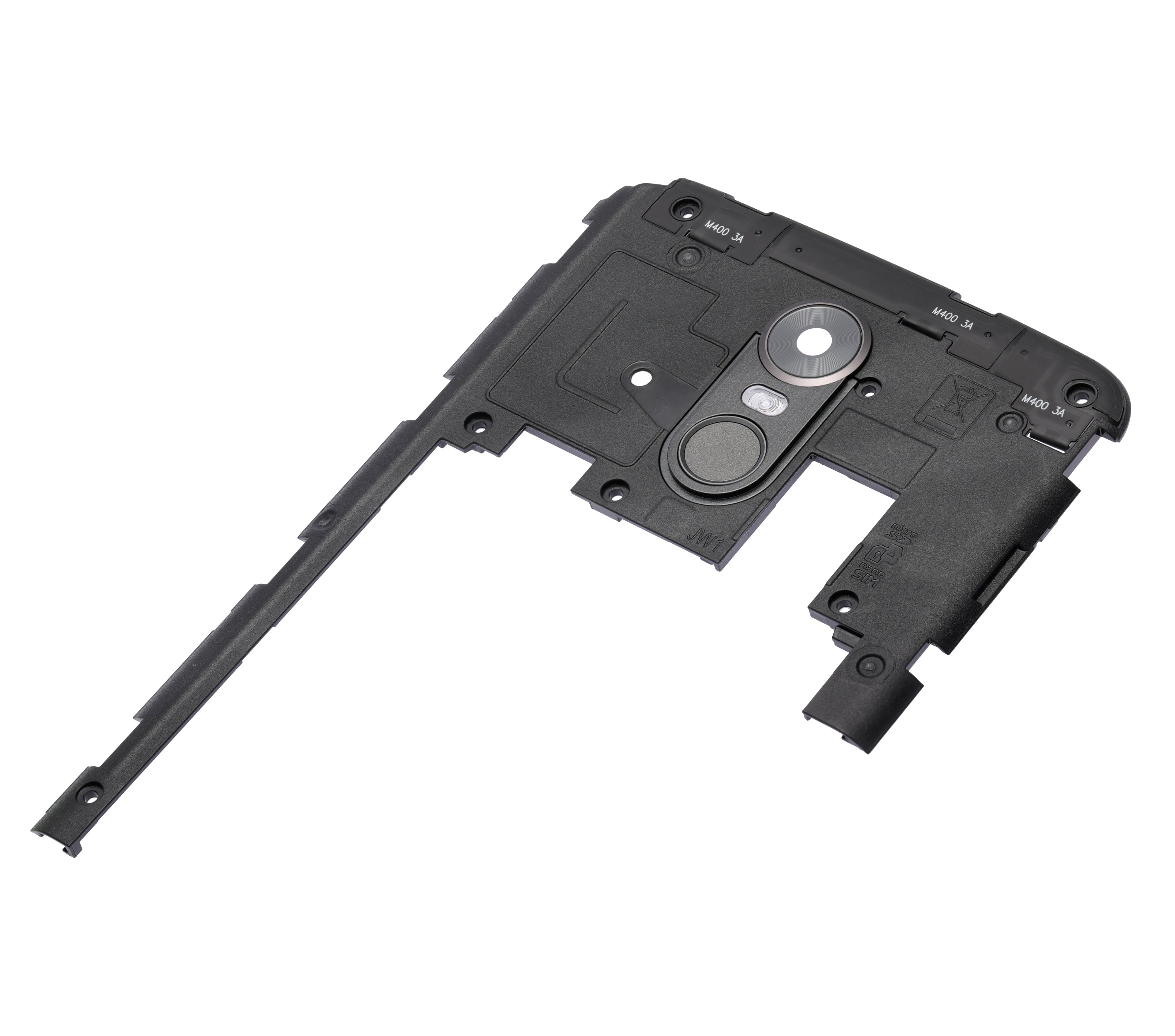 Rückseitengehäuse für LG Stylo 3 (Schwarz)