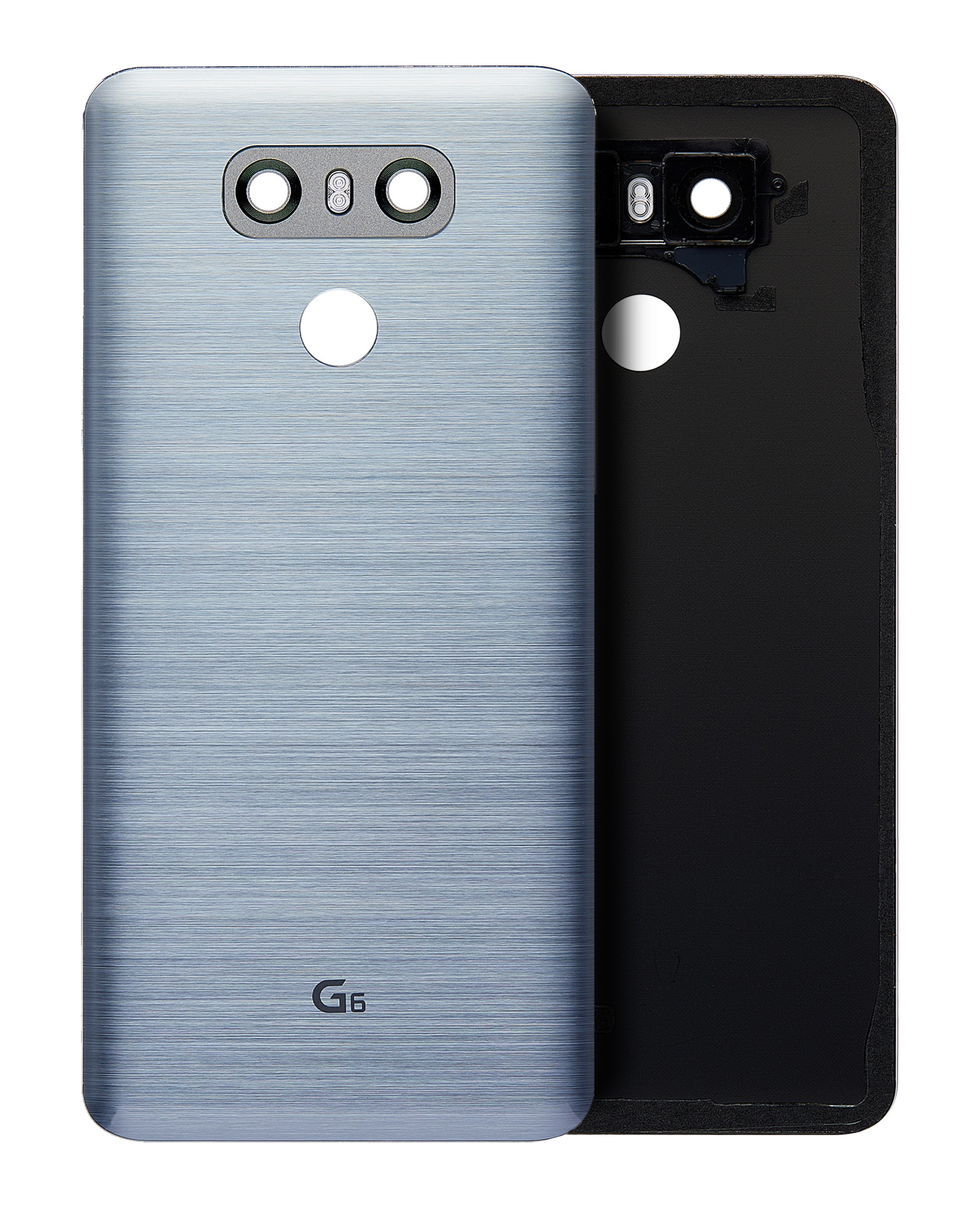 Back Cover with pre-installed adhesive for LG G6 (Ice Platinum Silver)
