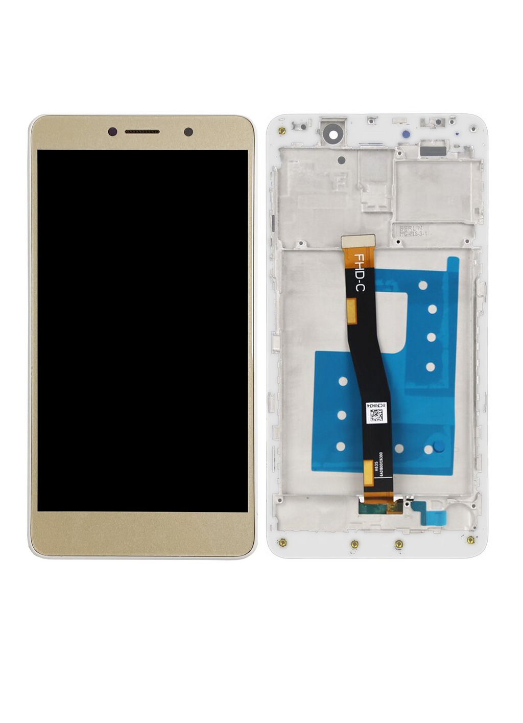 LCD Display with Frame for Huawei Mate 9 Lite (Refurbished) (Gold)
