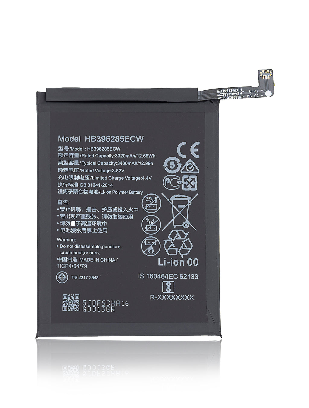 Ersatzakku für Huawei P20 / Honor 10 / Honor 10 Lite (HB396285ECW / HB396286ECW)