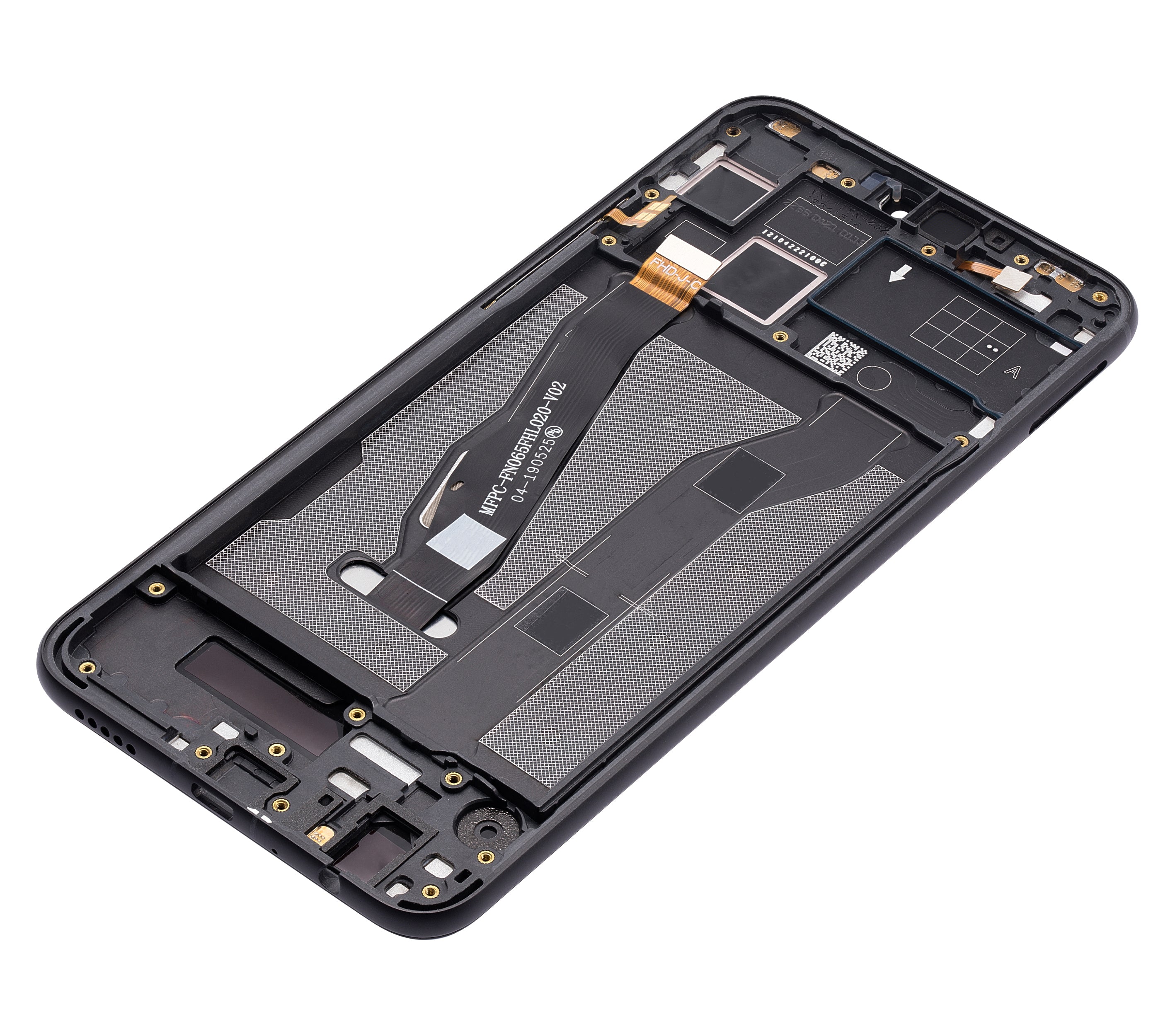 LCD-Display mit Rahmen für Huawei Honor 8X (Refurbished) (Schwarz)