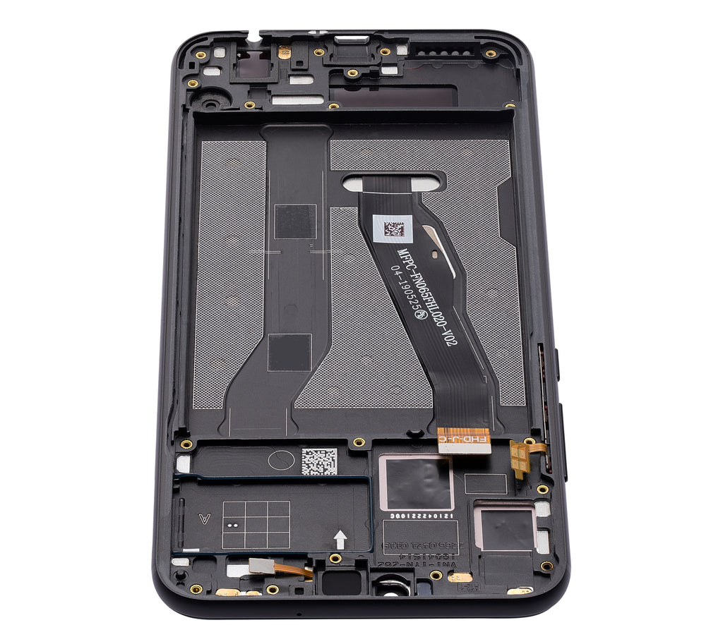 LCD-Display mit Rahmen für Huawei Honor 8X (Refurbished) (Schwarz)