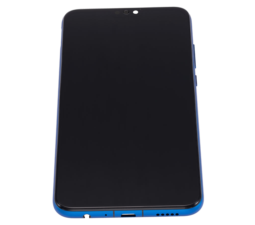 LCD-Display mit Rahmen für Huawei Honor 8X (Generalüberholt) (Blau)