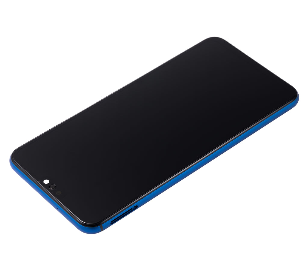 LCD-Display mit Rahmen für Huawei Honor 8X (Generalüberholt) (Blau)