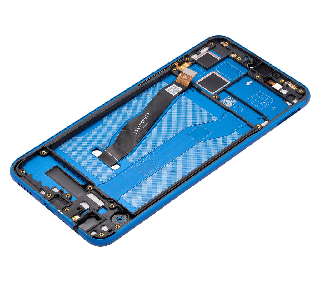 LCD-Display mit Rahmen für Huawei Honor 8X (Generalüberholt) (Blau)