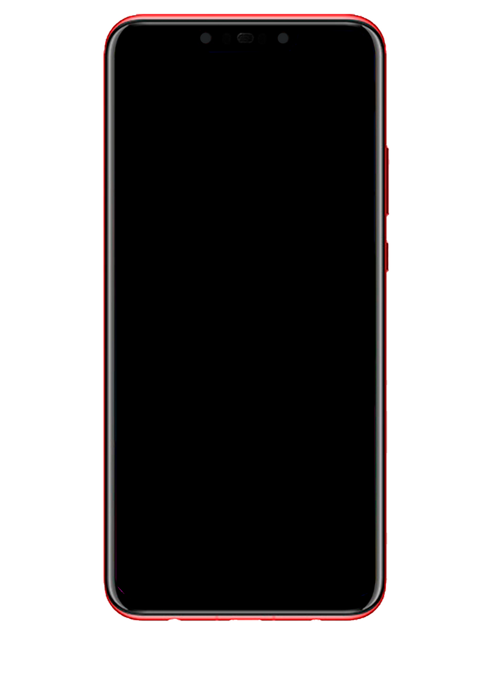 LCD-Display mit Rahmen für Huawei Nova 3 (Refurbished) (Rot)