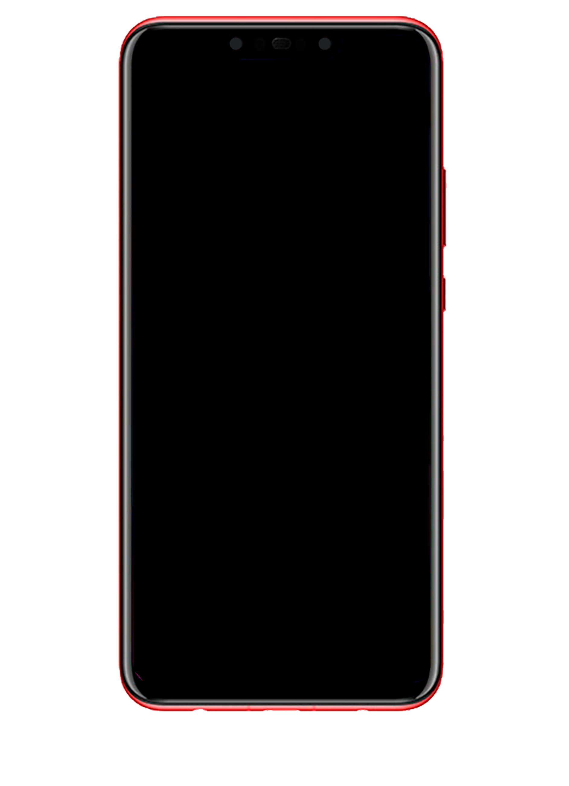 LCD-Display mit Rahmen für Huawei Nova 3 (Refurbished) (Rot)