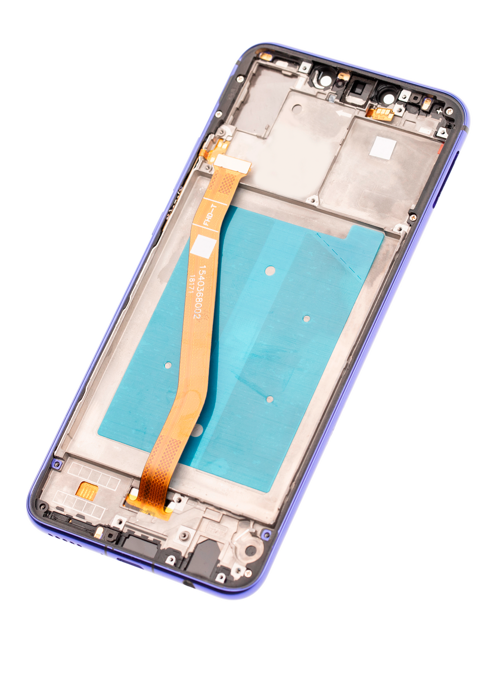 LCD-Modul mit Rahmen für Huawei Nova 3 (Refurbished) (Iris Purple)