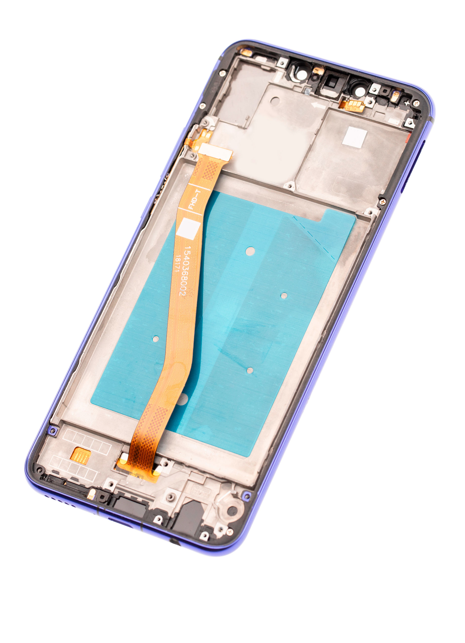 LCD-Modul mit Rahmen für Huawei Nova 3 (Refurbished) (Iris Purple)