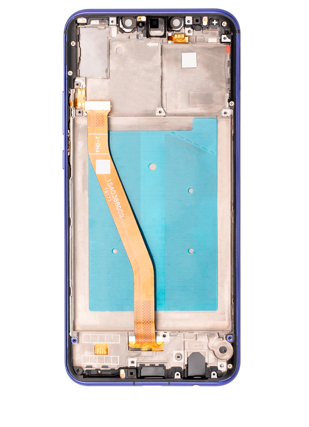 LCD-Modul mit Rahmen für Huawei Nova 3 (Refurbished) (Iris Purple)