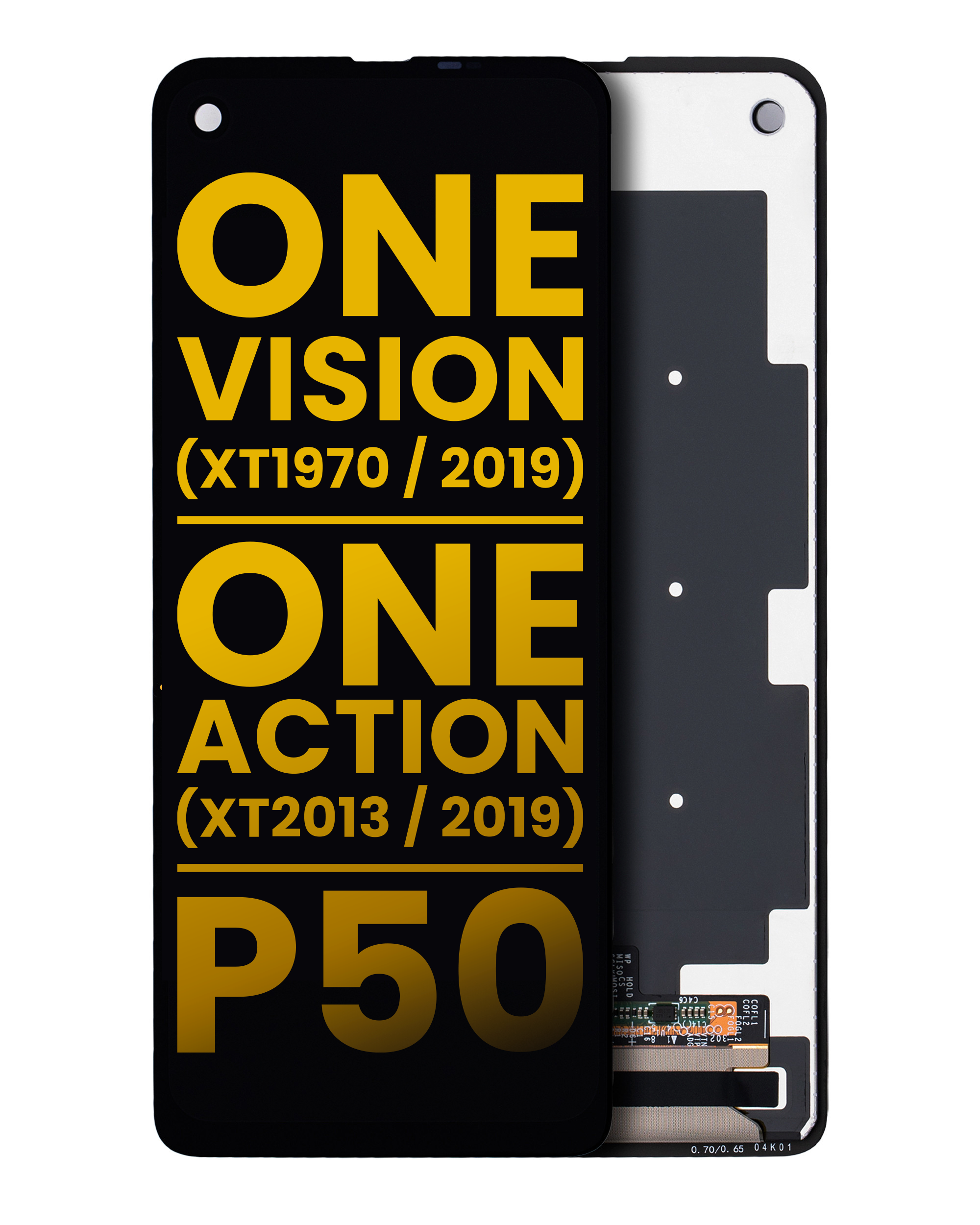 LCD-Display ohne Rahmen Motorola One Vision/Action/P50 refurbished Alle Farben