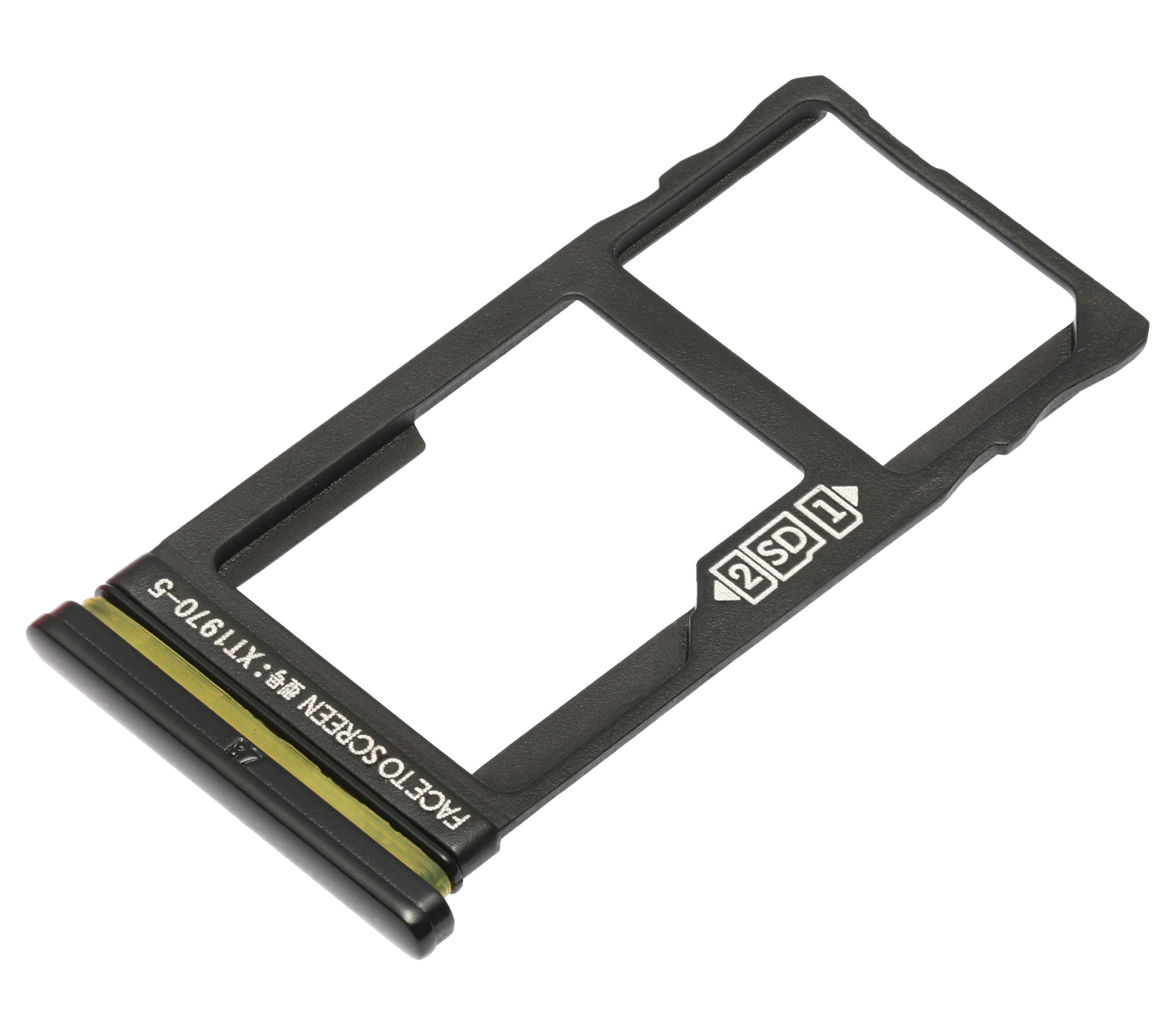 Single SIM Card Tray for Motorola One Vision (XT1970 / 2019) / P50 (XT1970 / 2019) (Black)
