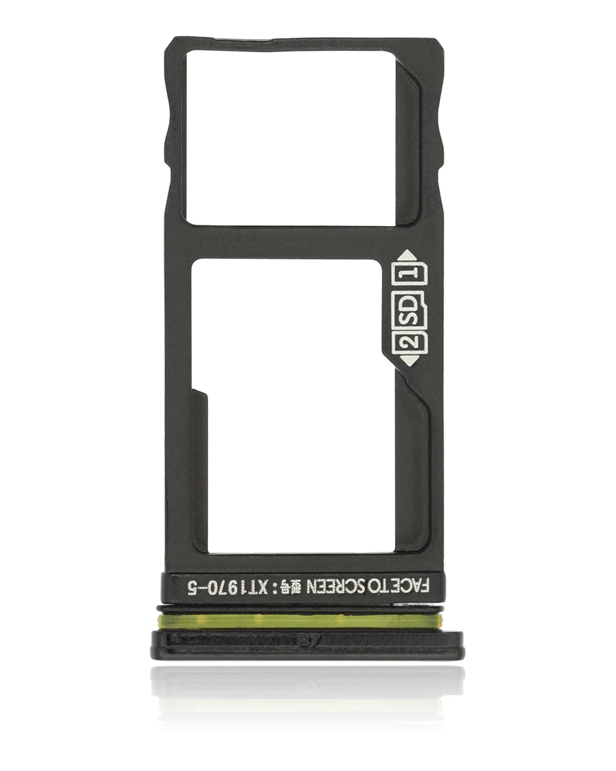 Single SIM Card Tray for Motorola One Vision (XT1970 / 2019) / P50 (XT1970 / 2019) (Black)