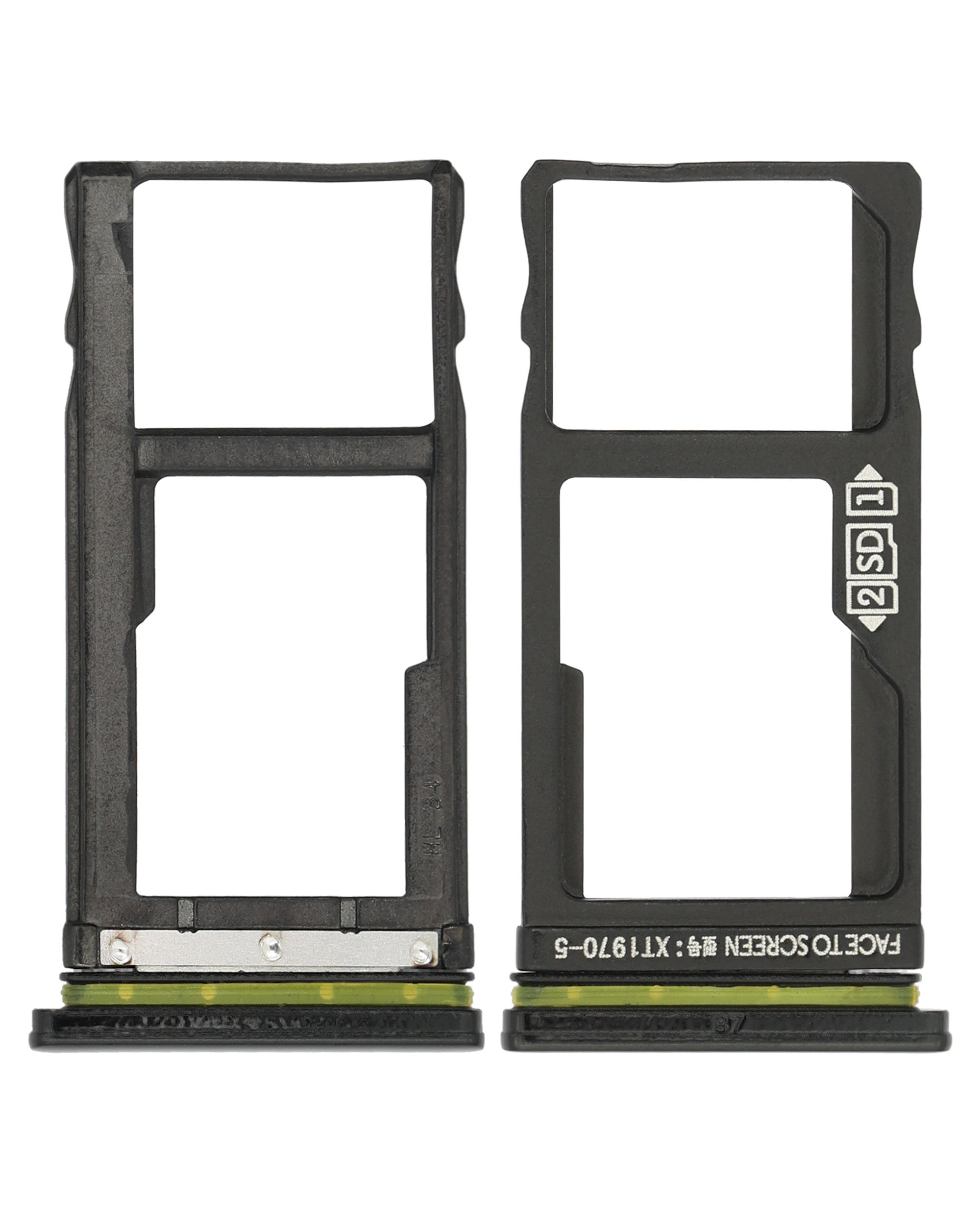 Single SIM Card Tray for Motorola One Vision (XT1970 / 2019) / P50 (XT1970 / 2019) (Black)