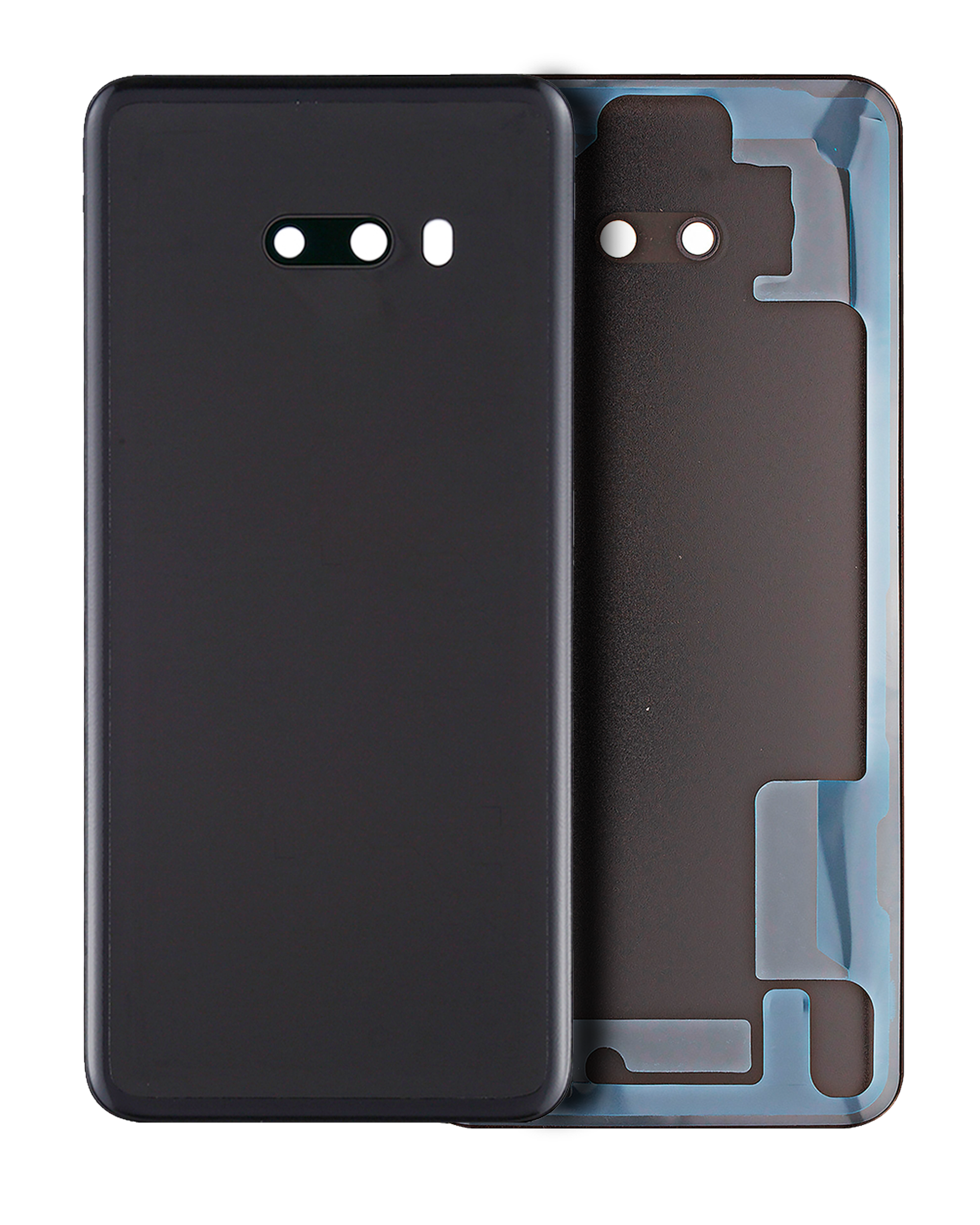 Backcover aus Glas mit Kameralinse für LG G8X ThinQ (Aurora Black)