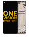 LCD Display with Frame for Motorola One Vision (XT1970 / 2019) (Refurbished) (Bronze Gradient)