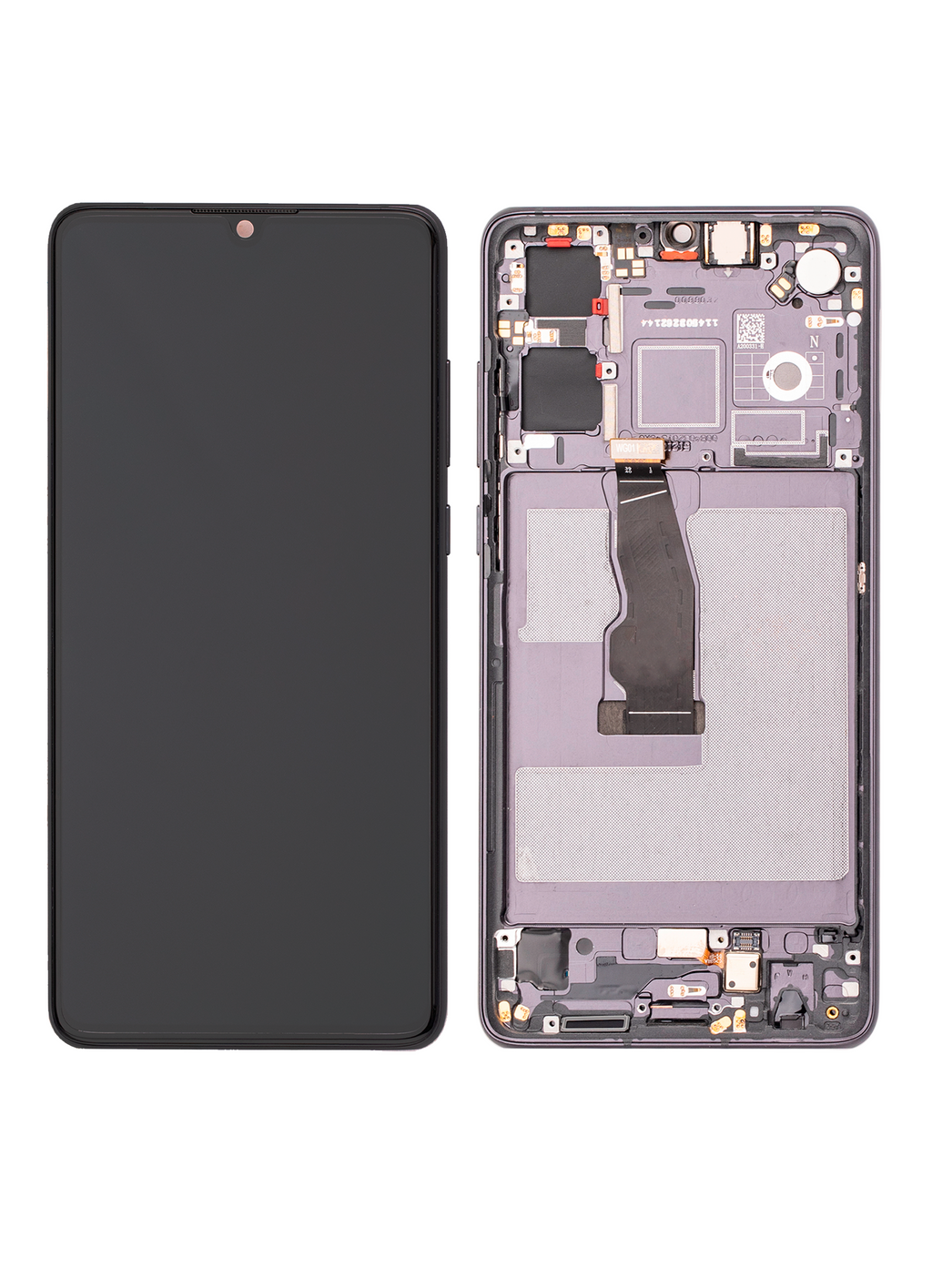OLED Display with Frame for Huawei P30 (Refurbished) (Black)