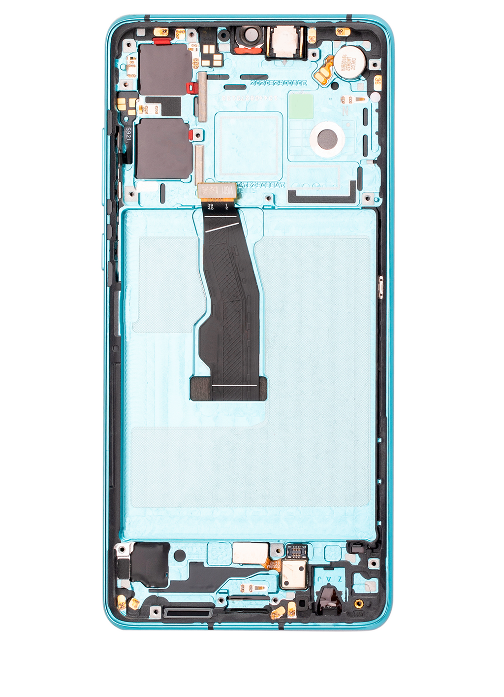 OLED-Display mit Rahmen für Huawei P30 (2019) (Refurbished) (Aurora)