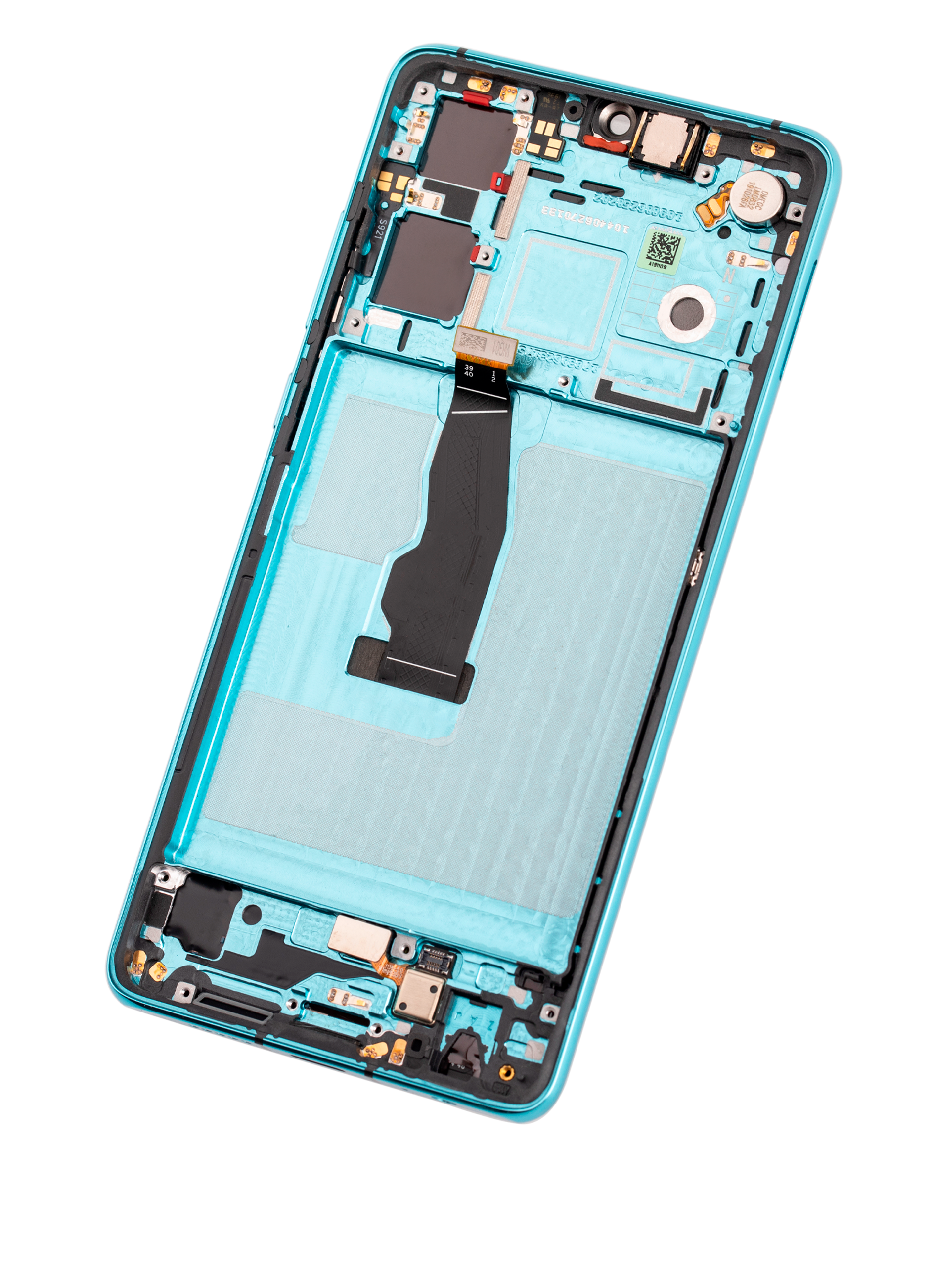OLED-Display mit Rahmen für Huawei P30 (2019) (Refurbished) (Aurora)