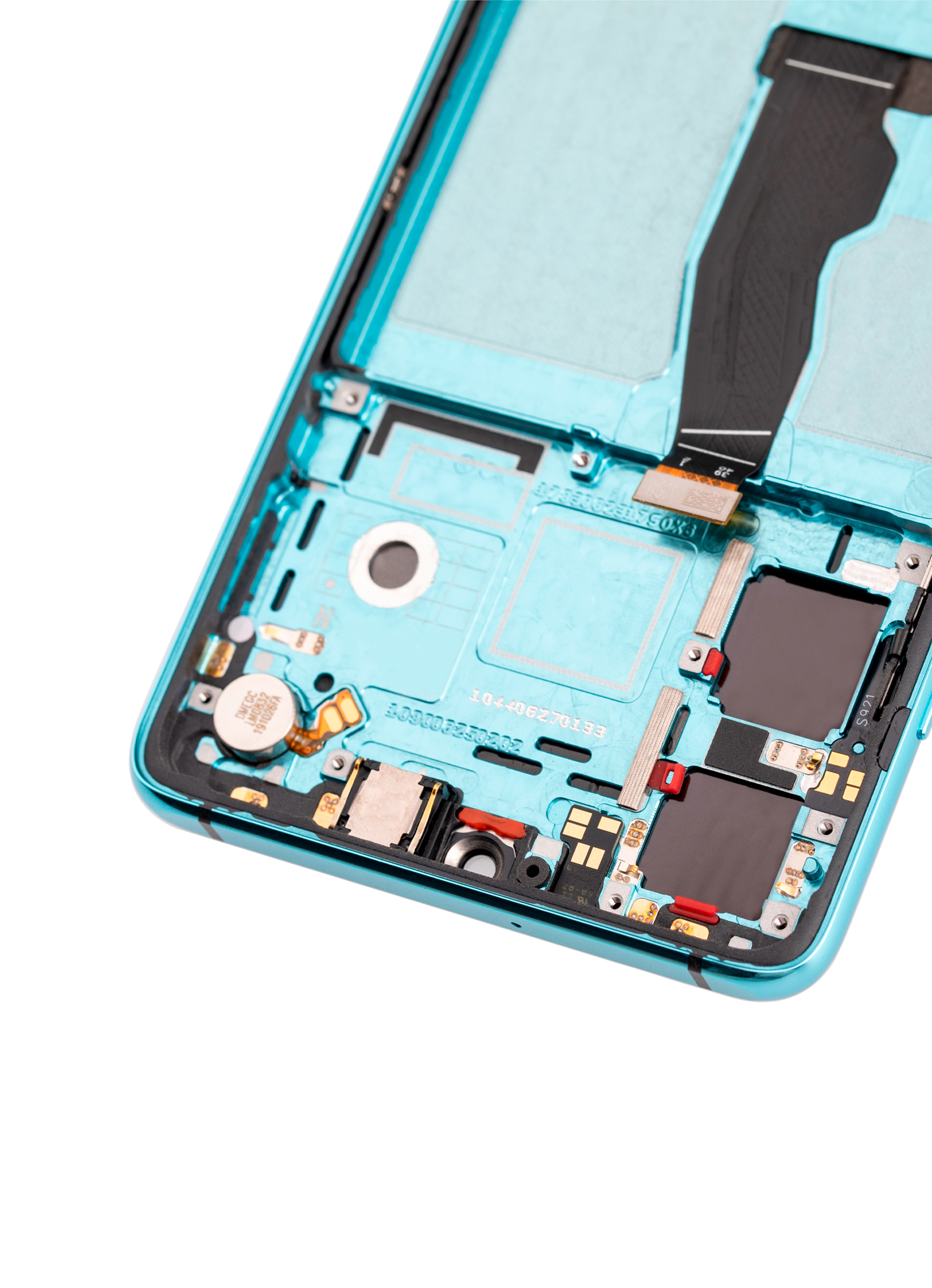 OLED-Display mit Rahmen für Huawei P30 (2019) (Refurbished) (Aurora)