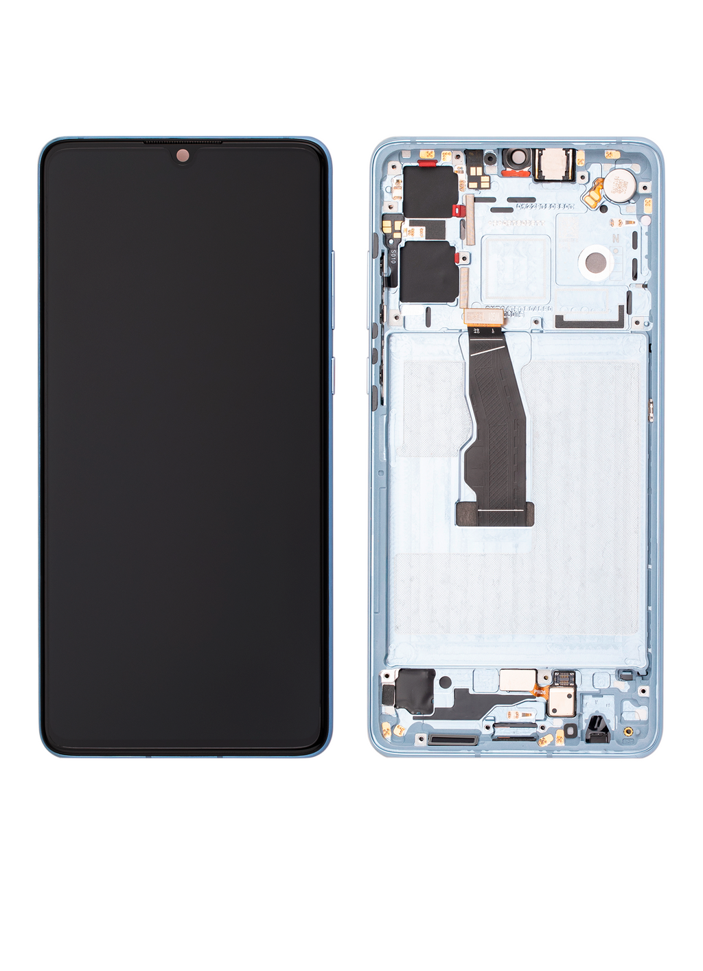 OLED-Display mit Rahmen für Huawei P30 (Refurbished) (Breathing Crystal)