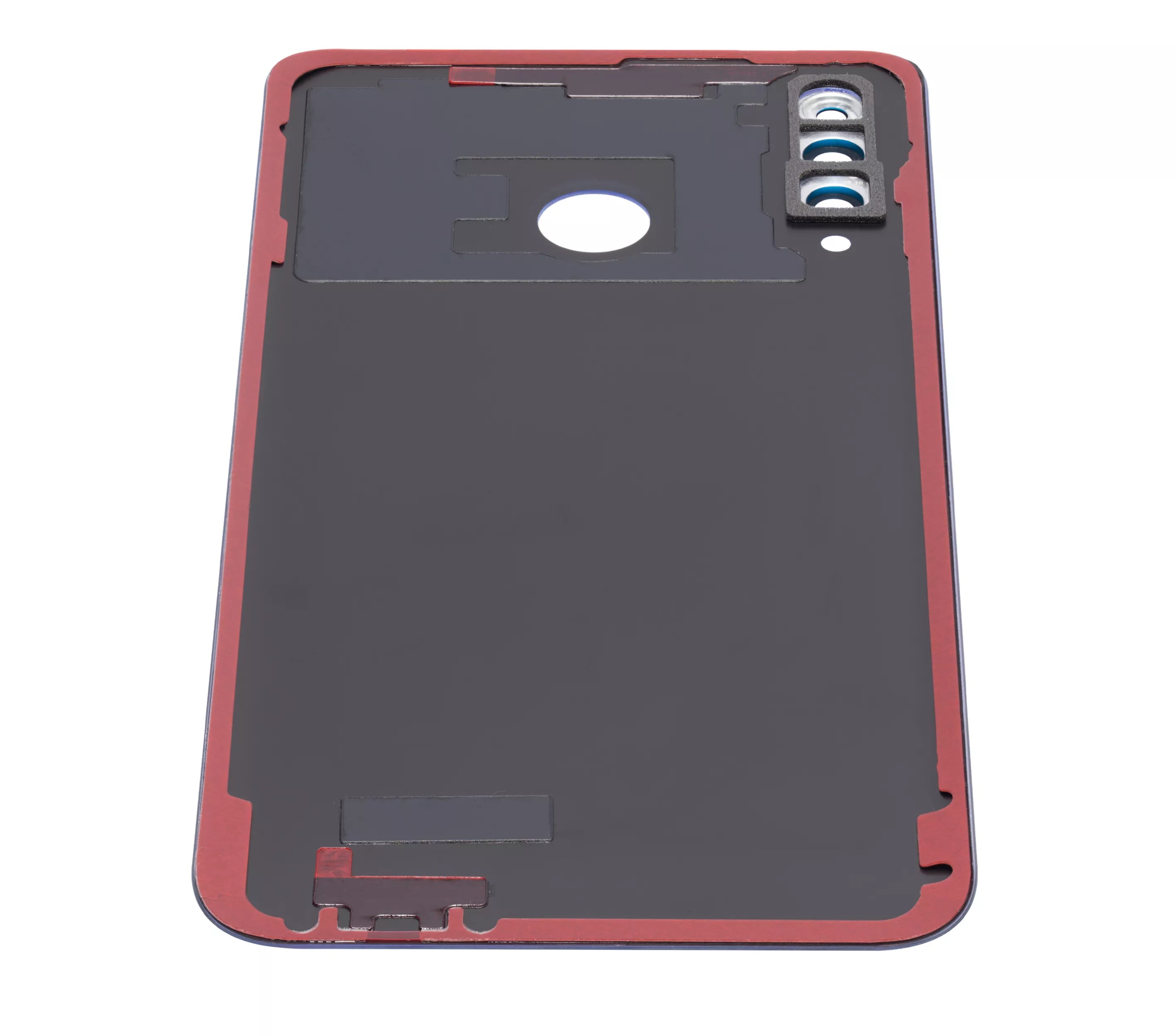Backcover Glass mit Camera Lens für Huawei P30 Lite / Nova 4E (4GB RAM / ohne Logo) (Peacock Blue)