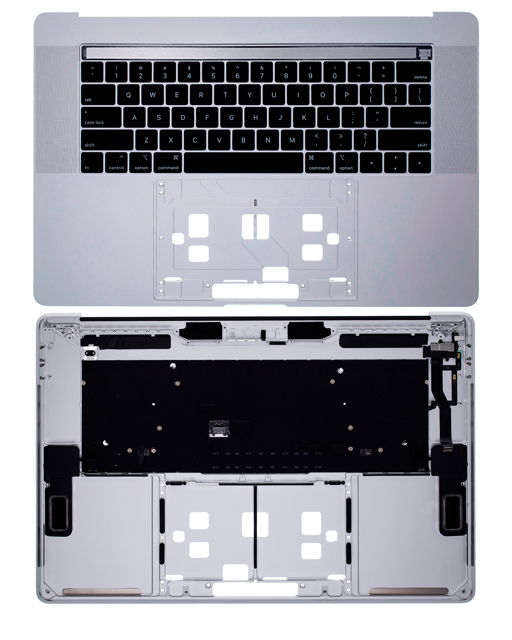 Top Case mit Tastatur MacBook Pro 15 A1990 US Silber OEM Neuwertig