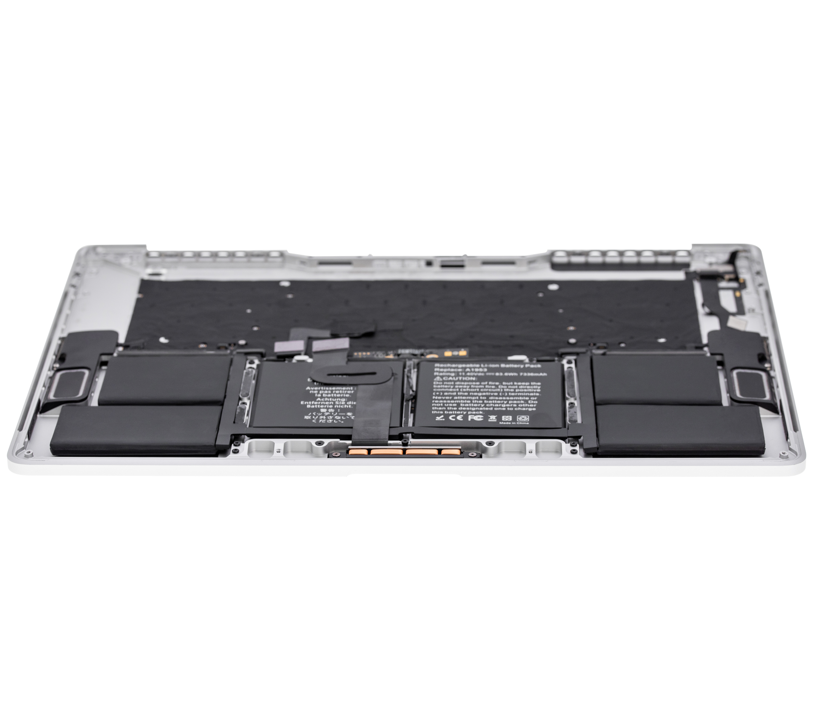 Top Case Complete Set (with Battery and Keyboard) for MacBook Pro 15" A1990 (2018-2019) Silver (US English)