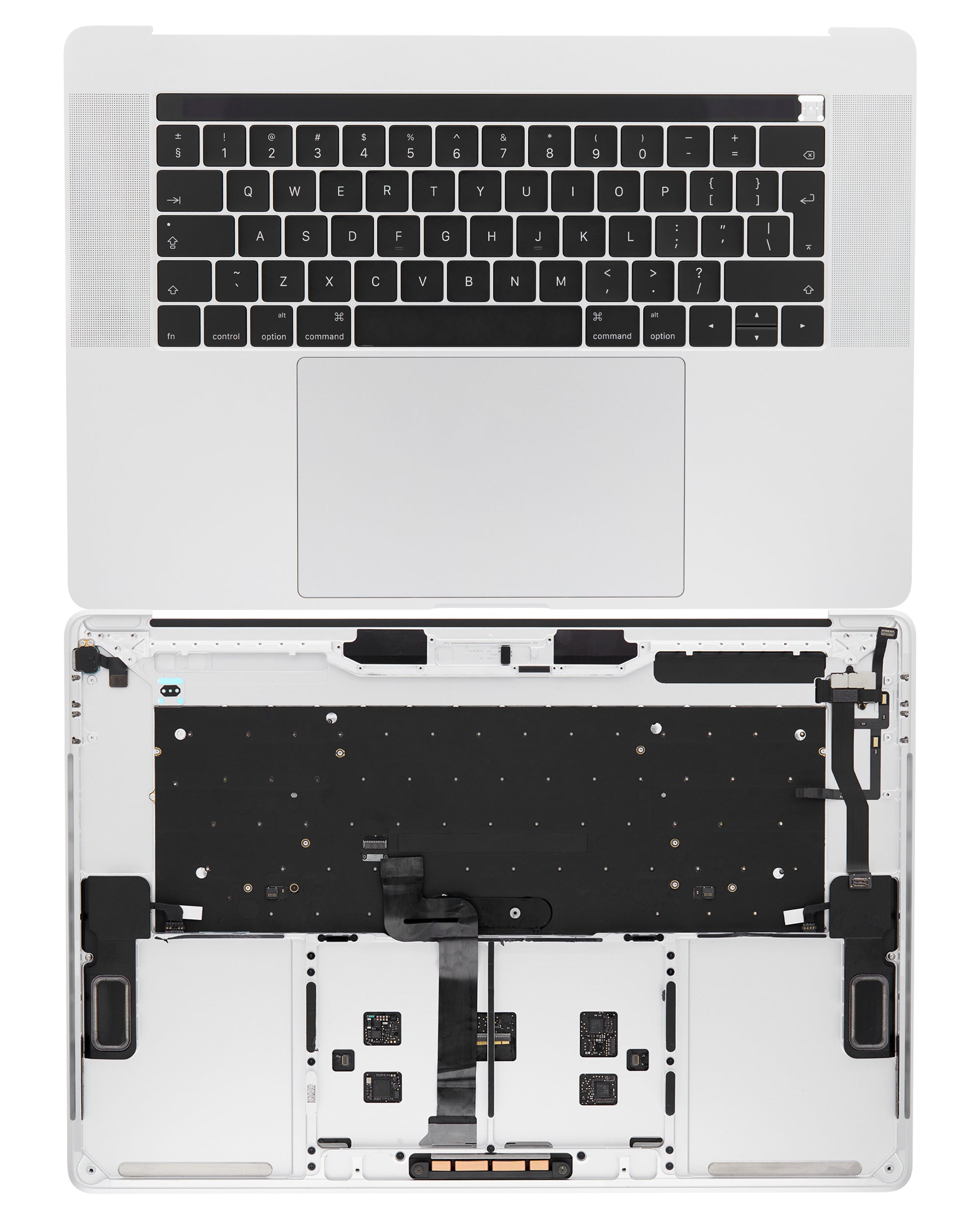Topcase mit Akku und Tastatur für MacBook Pro 15" A1707 Silber