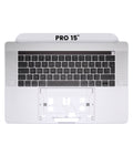 Top Case with Keyboard for MacBook Pro 15" A1707 (2016-2017) (French Keyboard) (Silver)