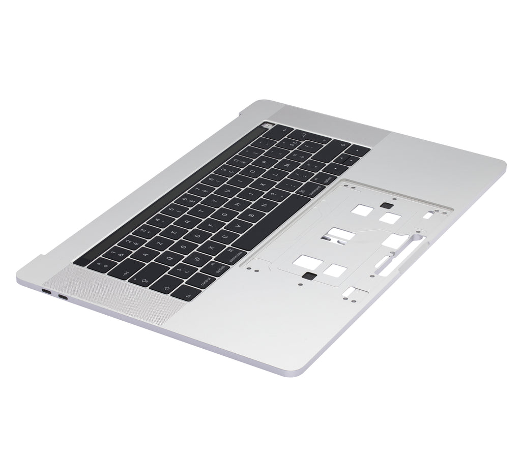 Top Case with Keyboard for MacBook Pro 15" A1707 (2016-2017) (French Keyboard) (Silver)