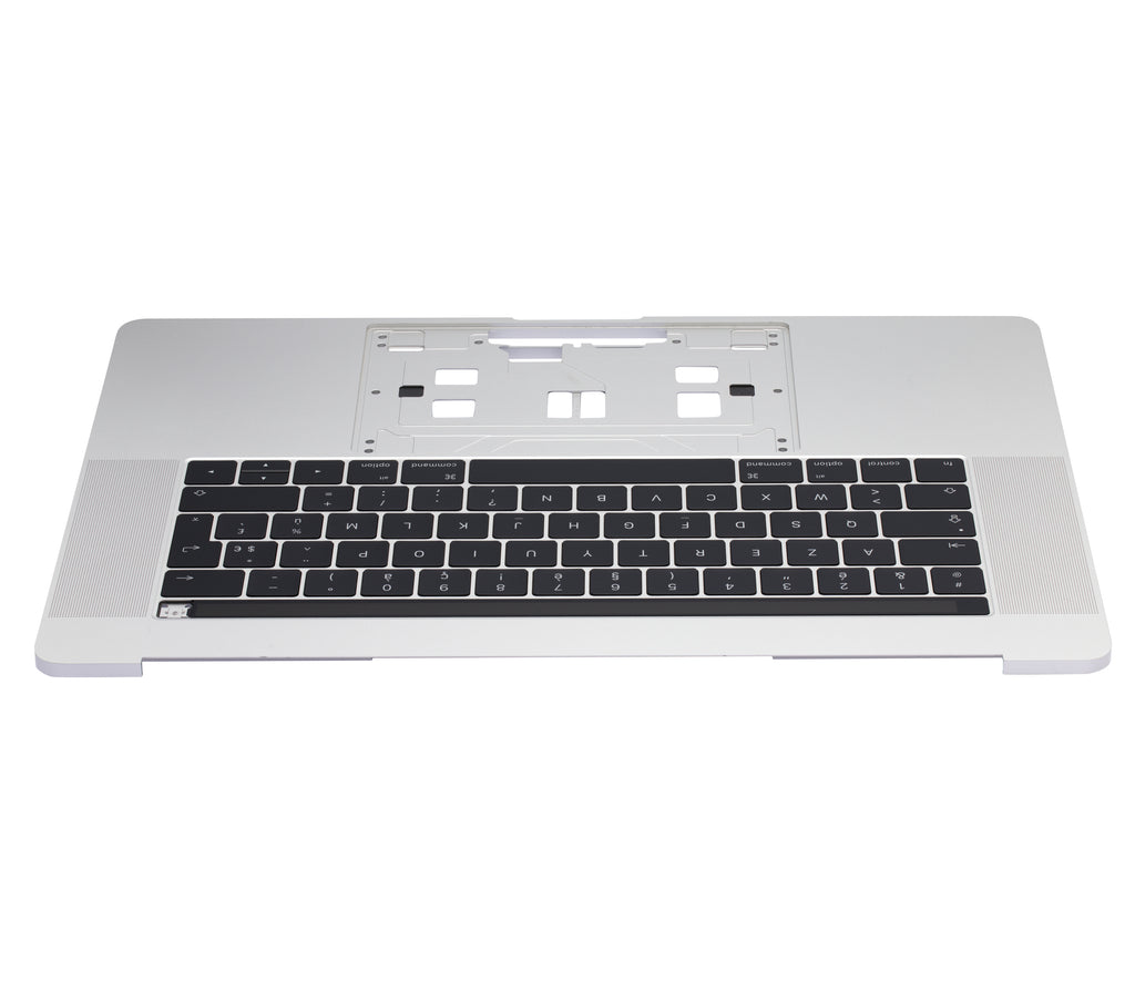 Top Case with Keyboard for MacBook Pro 15" A1707 (2016-2017) (French Keyboard) (Silver)