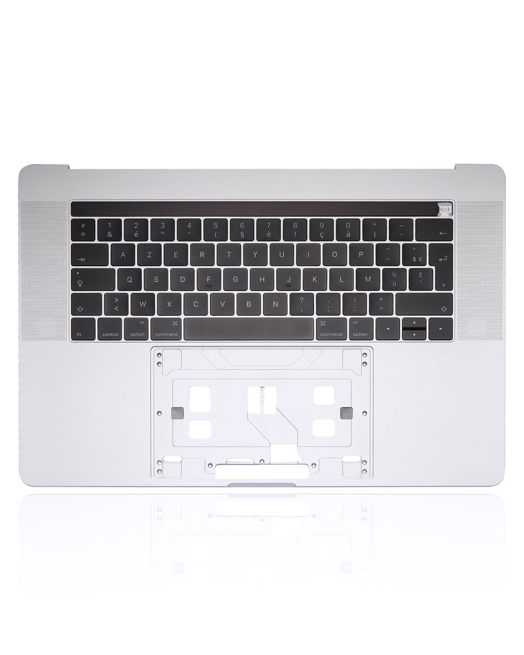 Top Case with Keyboard for MacBook Pro 15" A1707 (2016-2017) (French Keyboard) (Silver)
